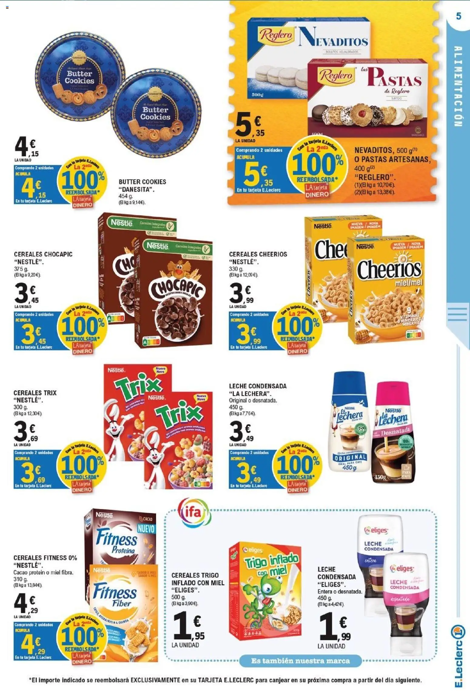 E.Leclerc Miranda de Ebro │ válido desde el 23/09/2026 | Página: 5 | Productos: Proteína, Miel, Cereales, Cereales Fitness