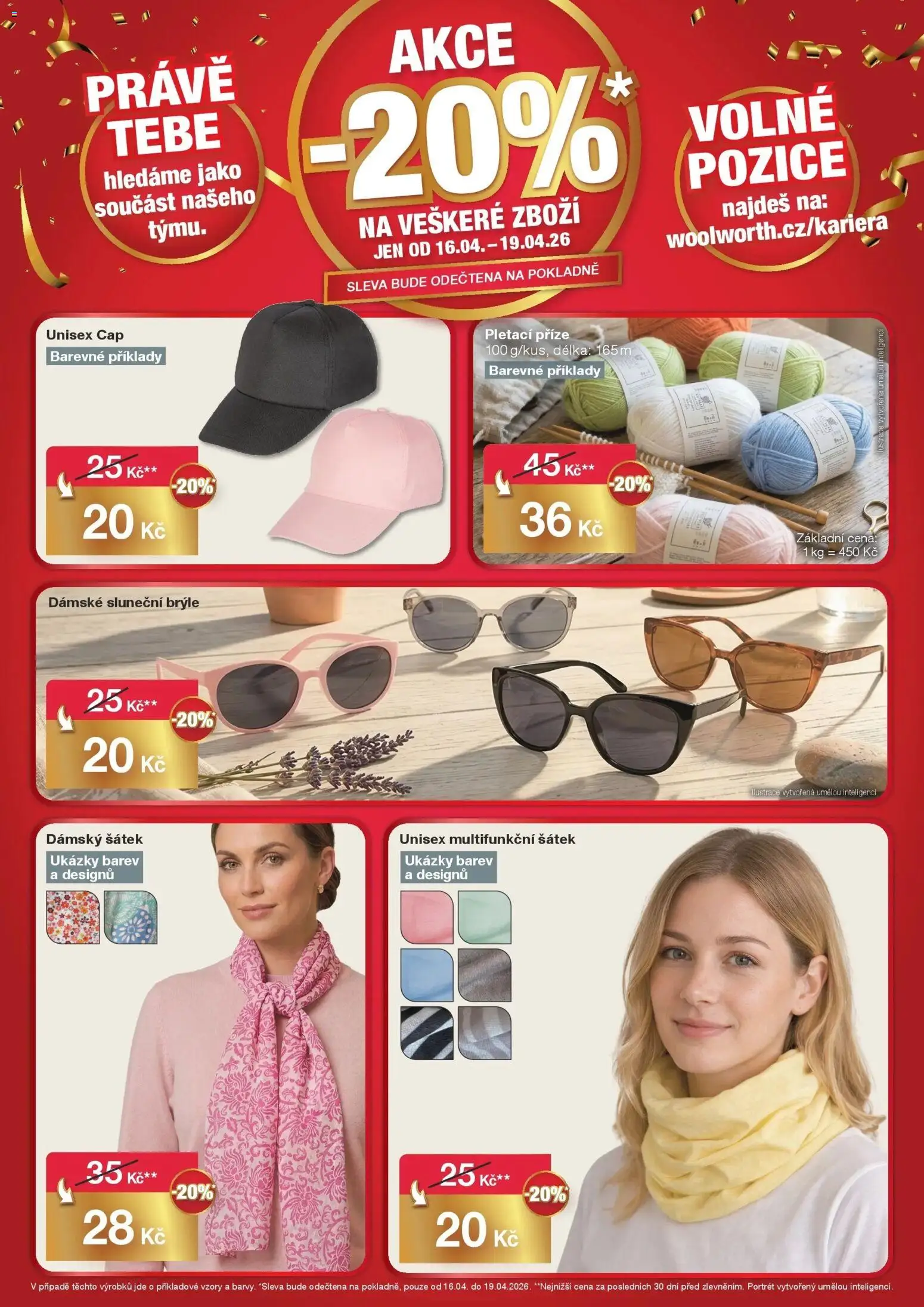 Woolworth leták - Tábor od 16.04.2026 | Strana: 6 | Produkty: Šátek, Brýle, Sluneční brýle
