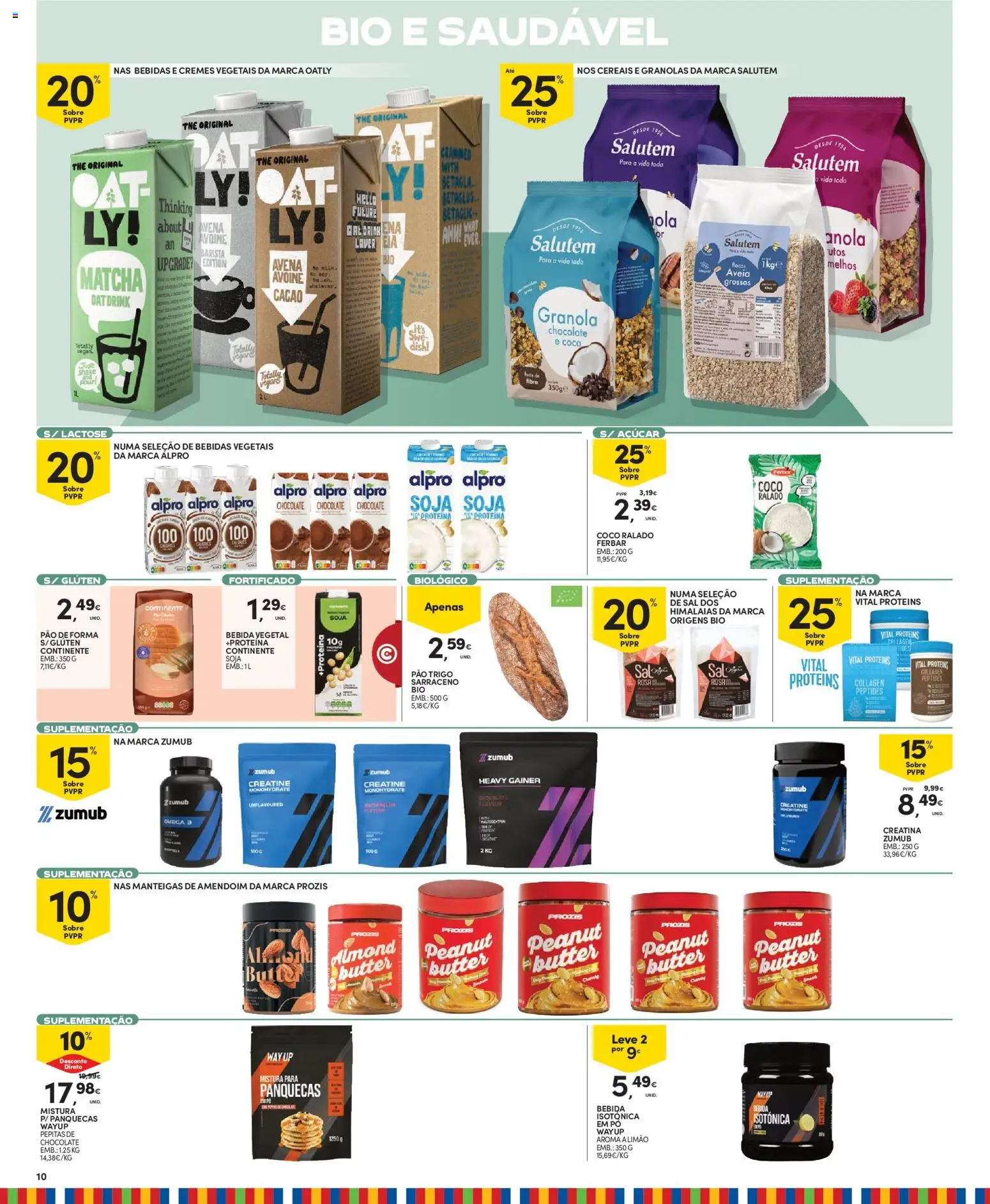 Continente Madeira │ válido de 18/08/2026 | Página: 10 | Produtos: Panquecas, Chocolate, Coco, Bebidas vegetais