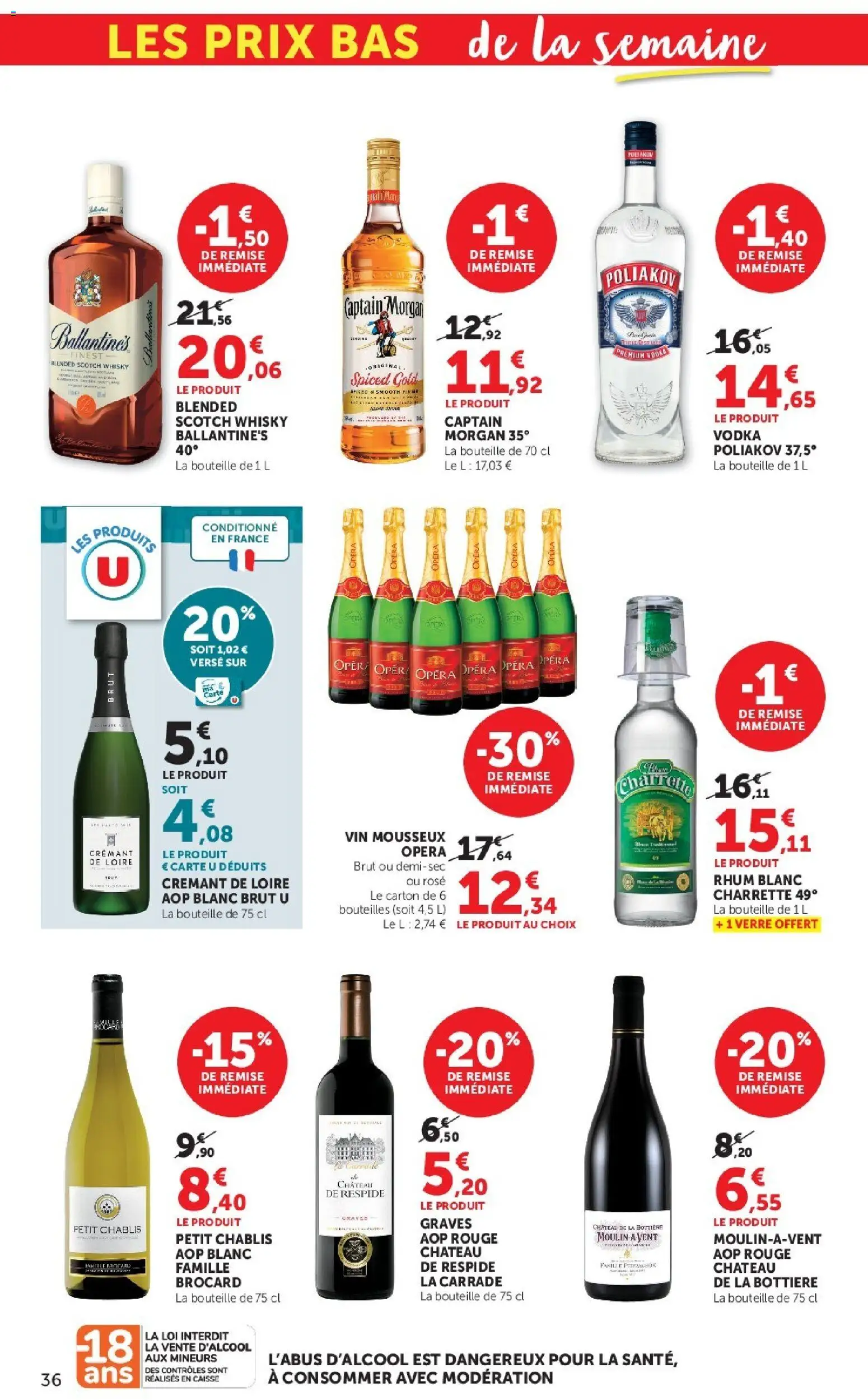 {H1} | Page: 36 | Produits: Whisky, Vin mousseux, Rhum, Vin