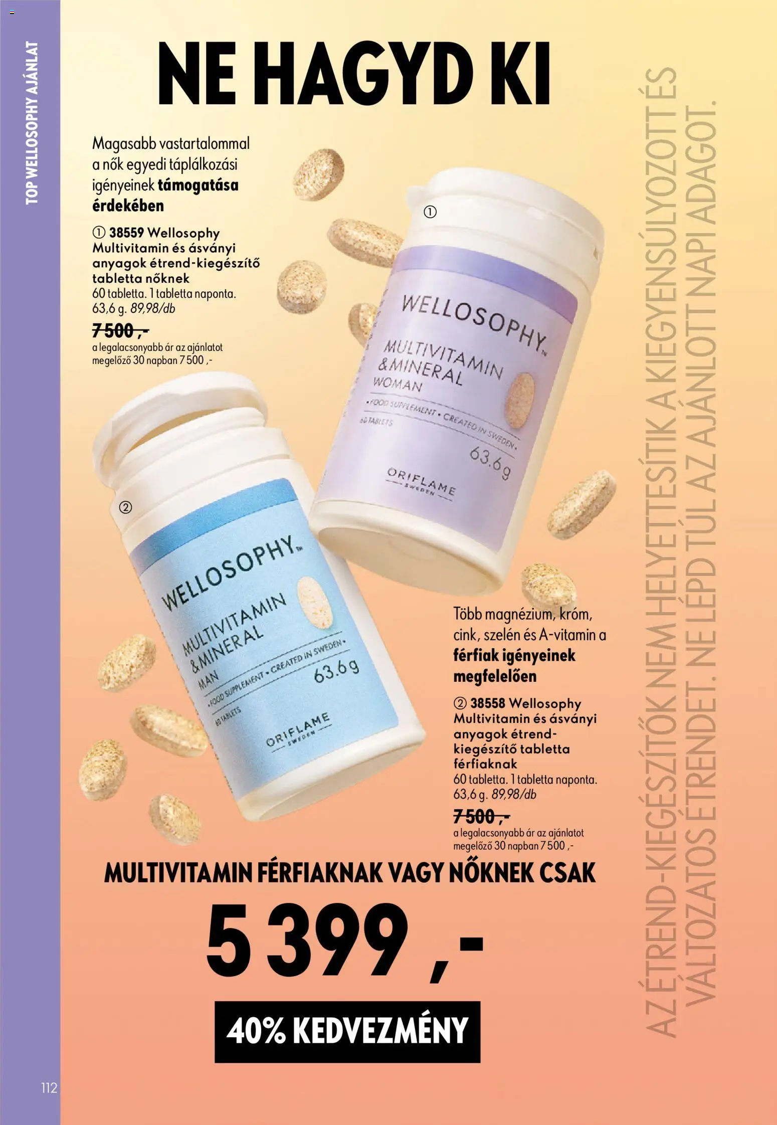 Oriflame akciós ujság - amely érvényes a következő dátumtól: 2026.07.29. | Oldal: 112
