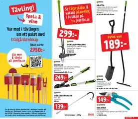 Jem & Fix  erbjudanden - Förhandsvisning av reklamblad från butik Jem & Fix aktuell från 22/06/2026 | Sida: 11 | Produkter: Sekatör, Ogräsupptagare, Spade, Grensax