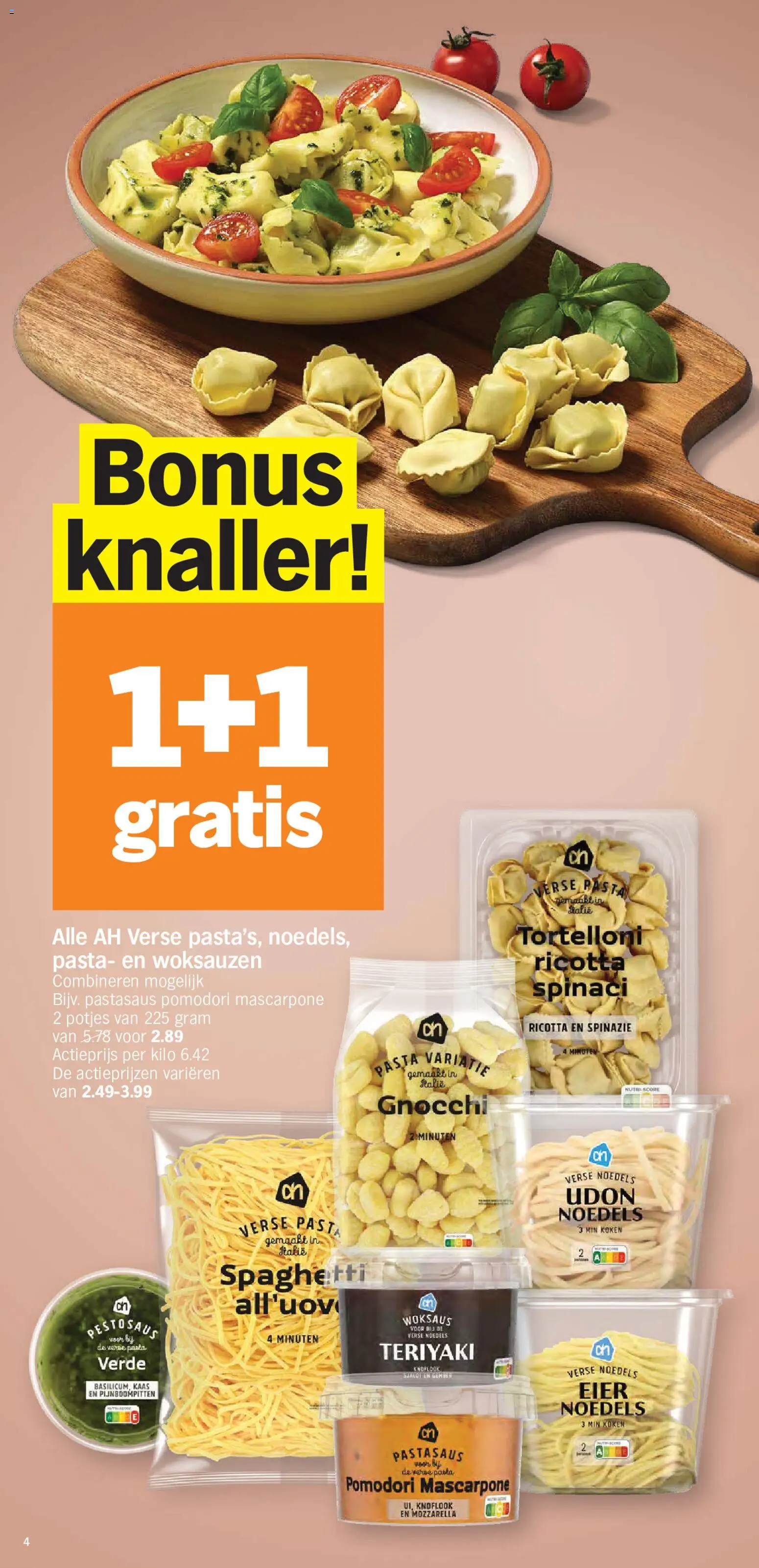 {H1} | Pagina: 4 | Producten: Mascarpone, Gnocchi, Noedels, Pasta