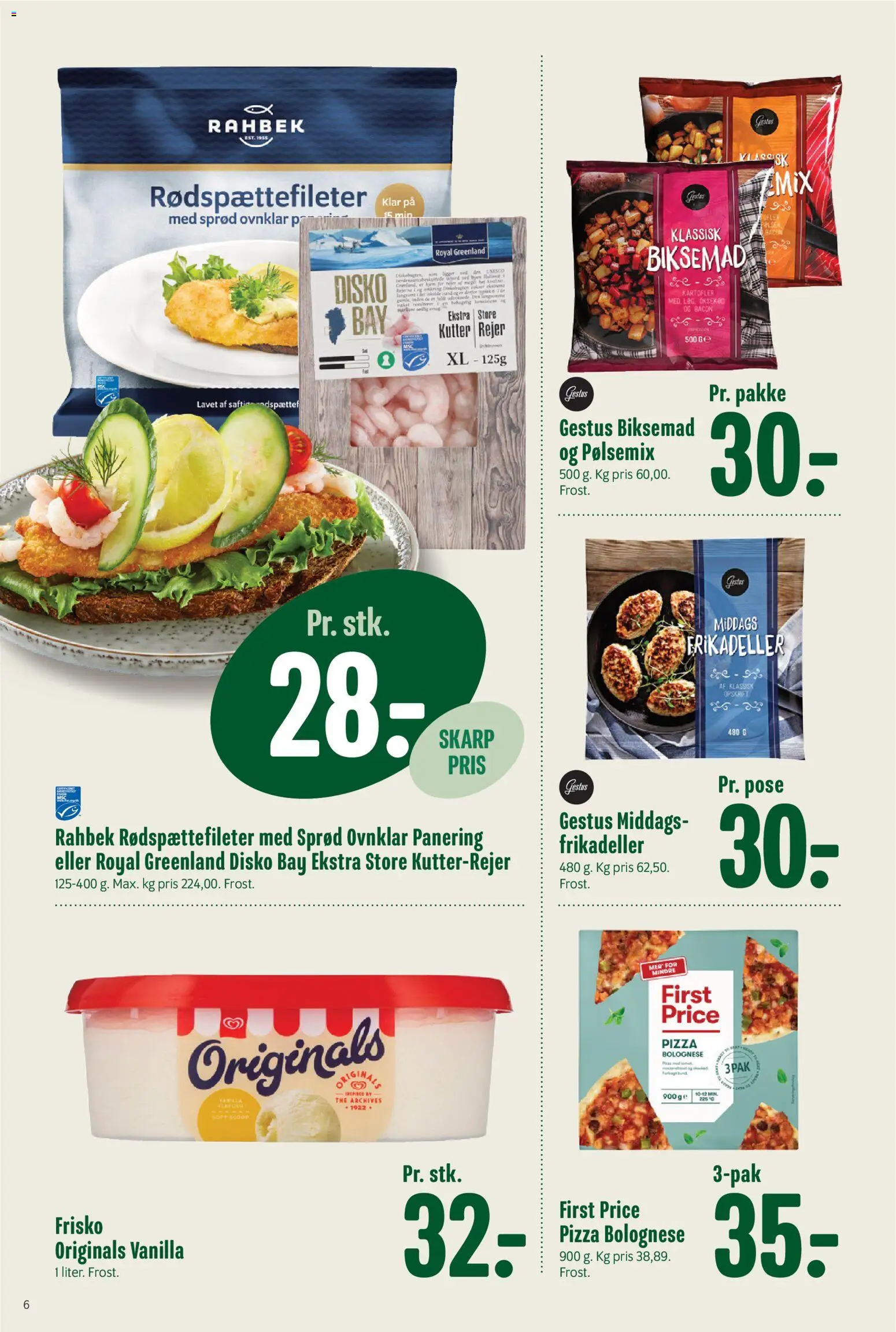Min Købmand tilbudsavis – gyldig fra 22.05.2026 | Side: 7 | Produkter: Pizza, Frikadeller, Bacon, Rejer