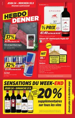 Denner aktionen FR ab 24.09.2026 gültig