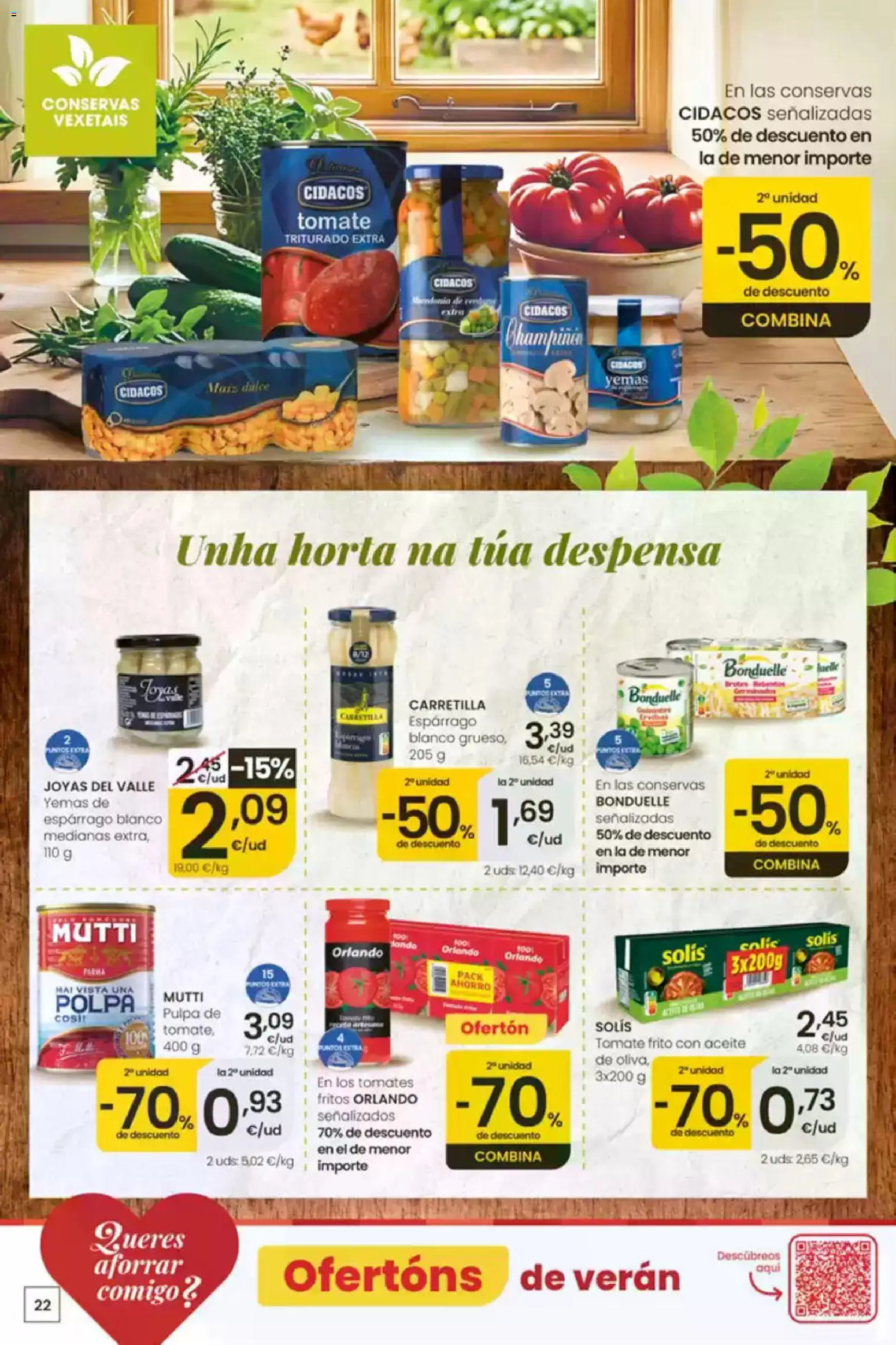 Eroski É bo que sexa de aquí │ válido desde el 30/07/2026 | Página: 22 | Productos: Aceite, Tomates, Tomate triturado