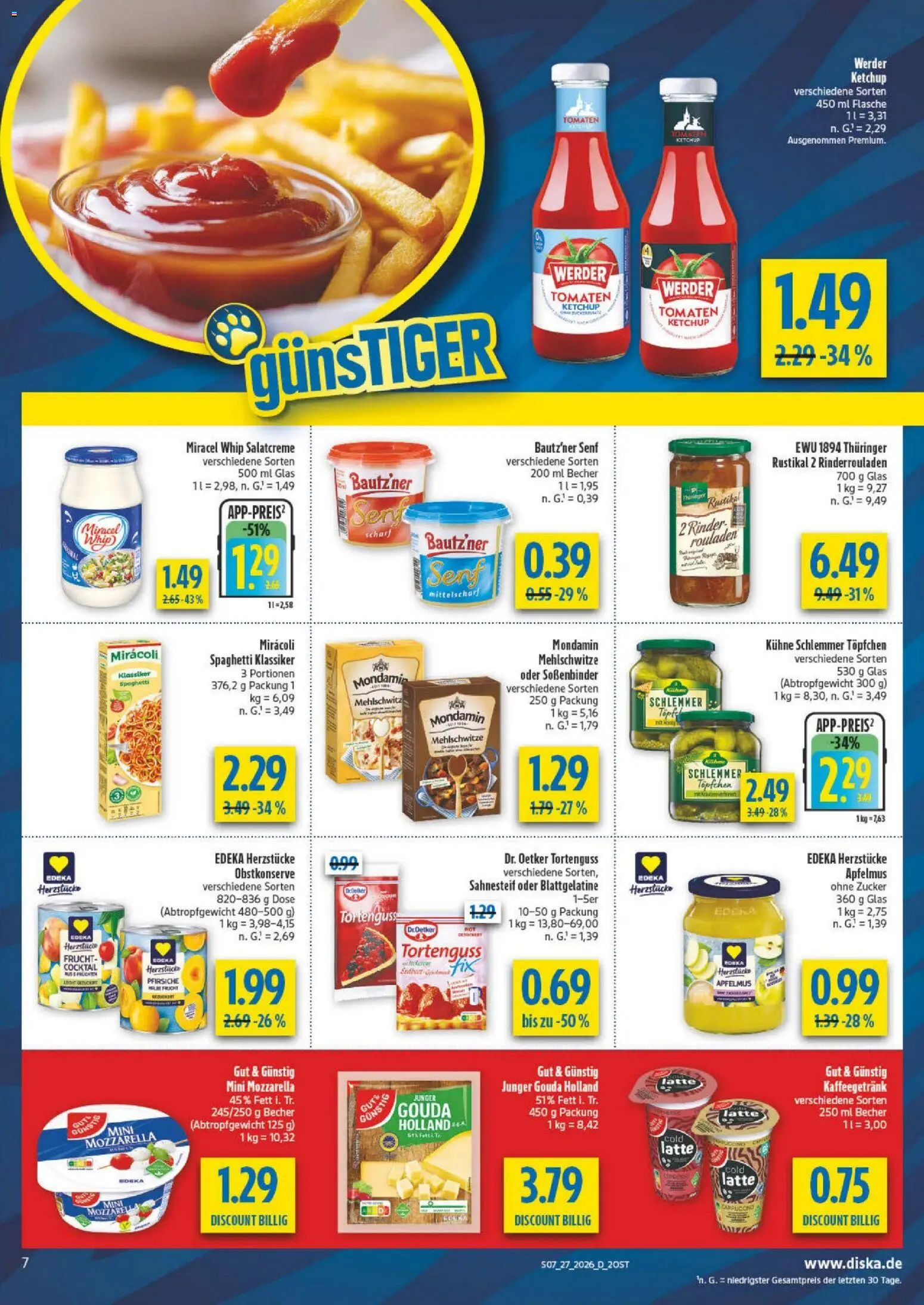 Diska - Diska Angebote Sachsen-Thüringen KW27 – gültig ab 29.06.2026 | Seite: 11 | Produkte: Rinderrouladen, Mozzarella, Tomaten, Zucker