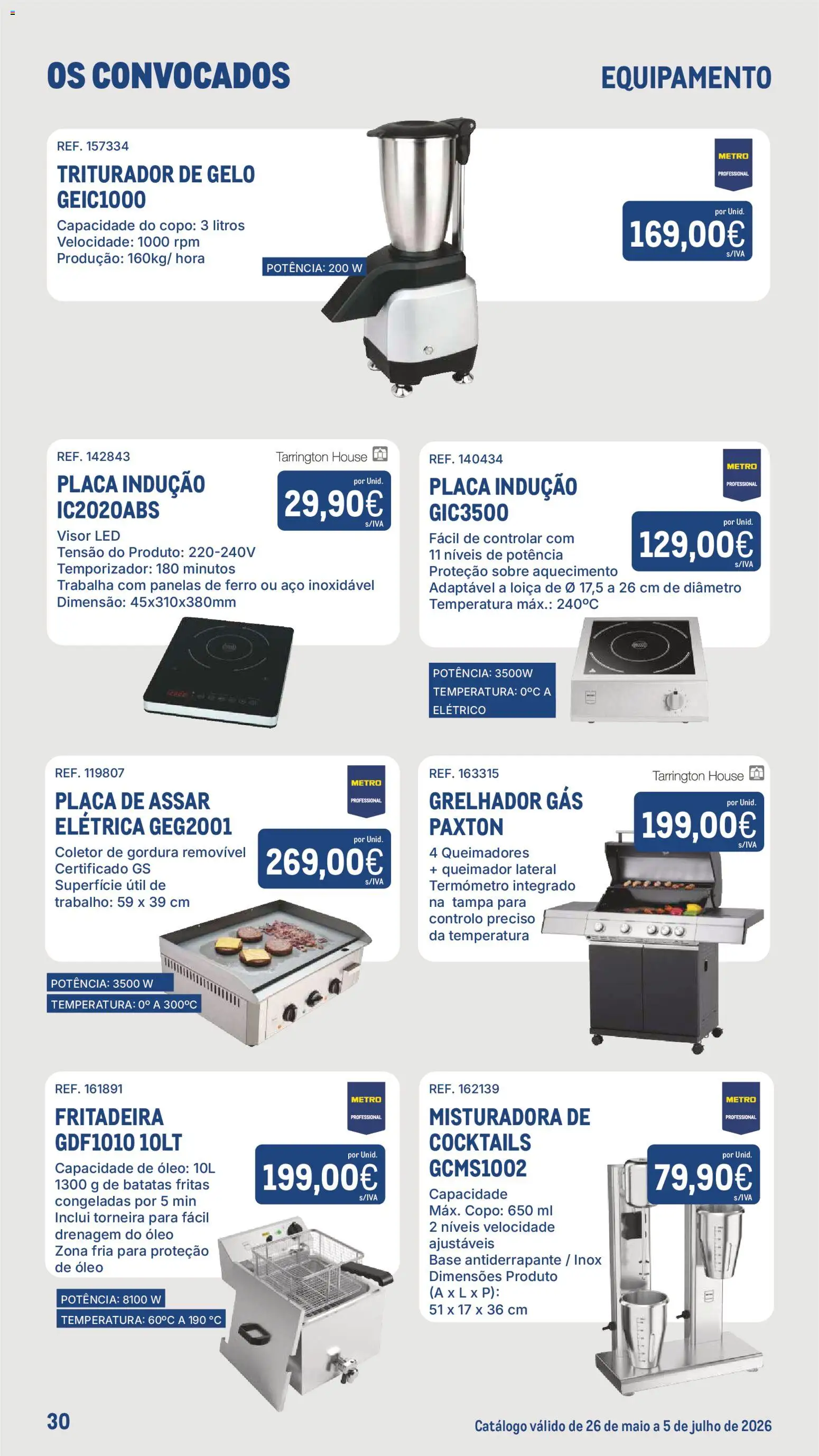 Makro Os Convocados │ válido de 26.05.2026 | Página: 30 | Produtos: Ferro, Torneira, Base, Cocktails