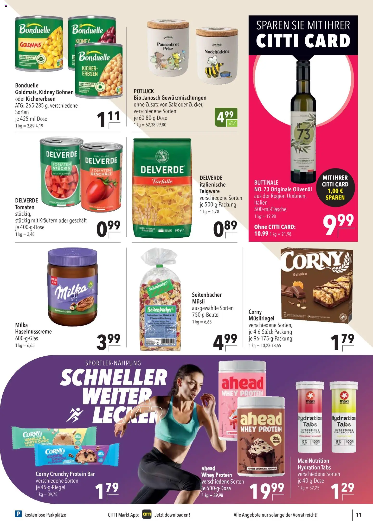 CITTI Markt Prospekt – gültig ab 23.09.2026 | Seite: 11 | Produkte: Musli, Tomaten, Milka, Salz