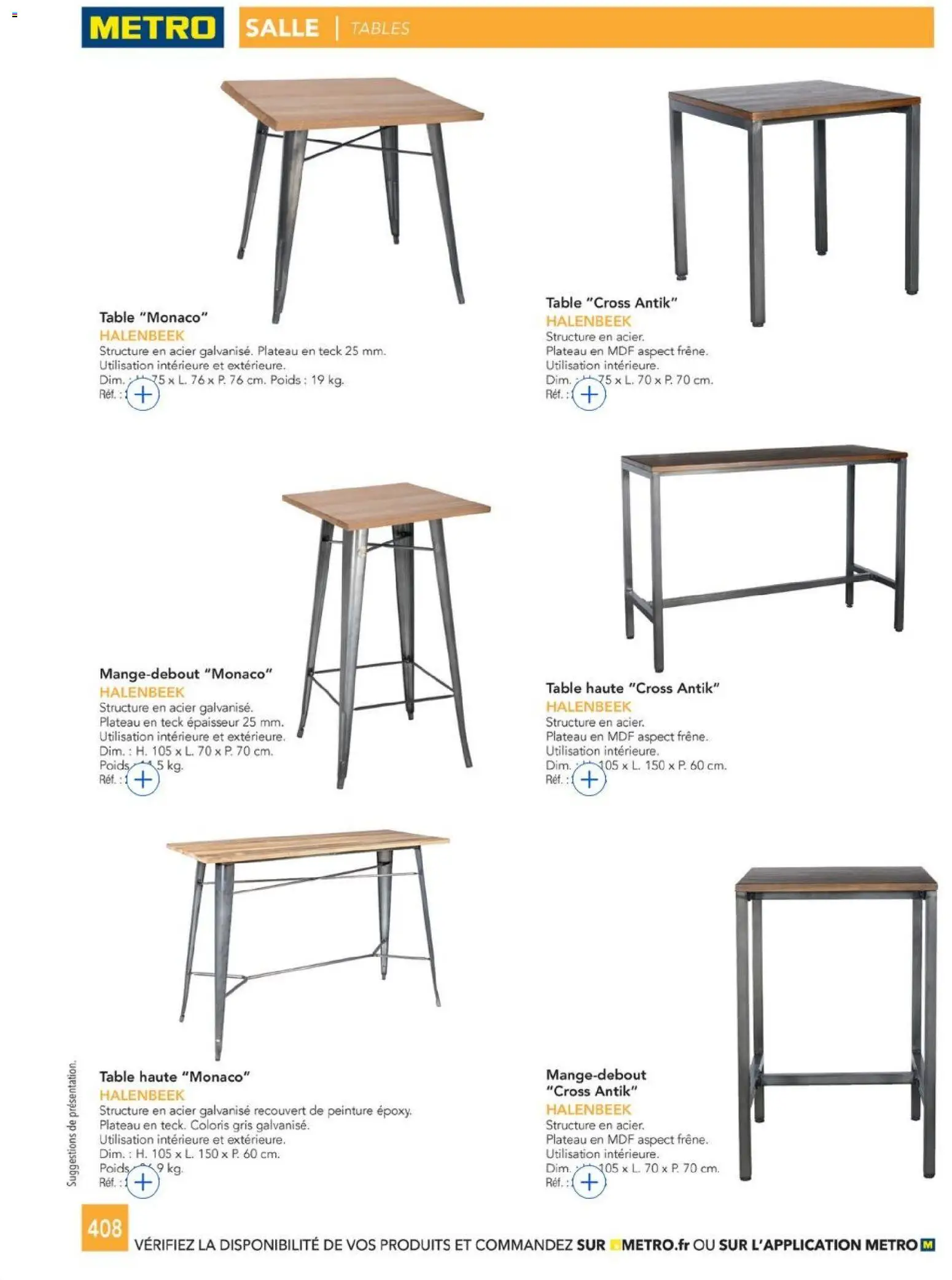 {H1} | Page: 408 | Produits: Peinture, Plateau, Poids, Table