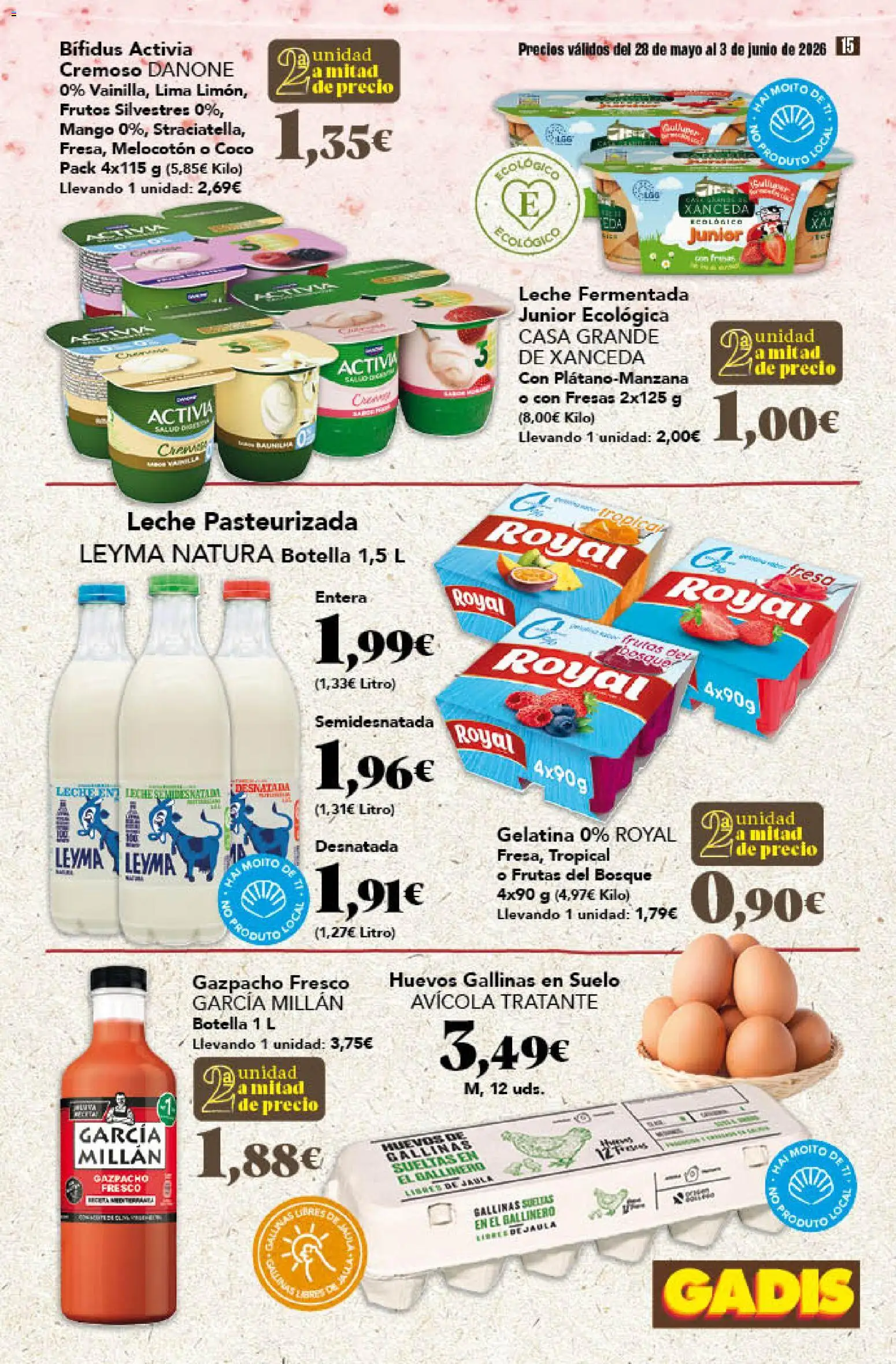 Gadis folleto │ válido desde el 28.05.2026 | Página: 15 | Productos: Lima, Mousse, Gazpacho, Ρούτερ