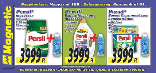 Magnetic Aktuális óriásplakátok - amely érvényes a következő dátumtól: 2026.07.16. | Oldal: 6 | Termékek: Persil, Öblítő, Mosószer