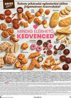 Spar akciós újság - amely érvényes a következő dátumtól: 04.06.2026 | Oldal: 19 | Termékek: Fánk, Kifli, Kapu, Pogácsa