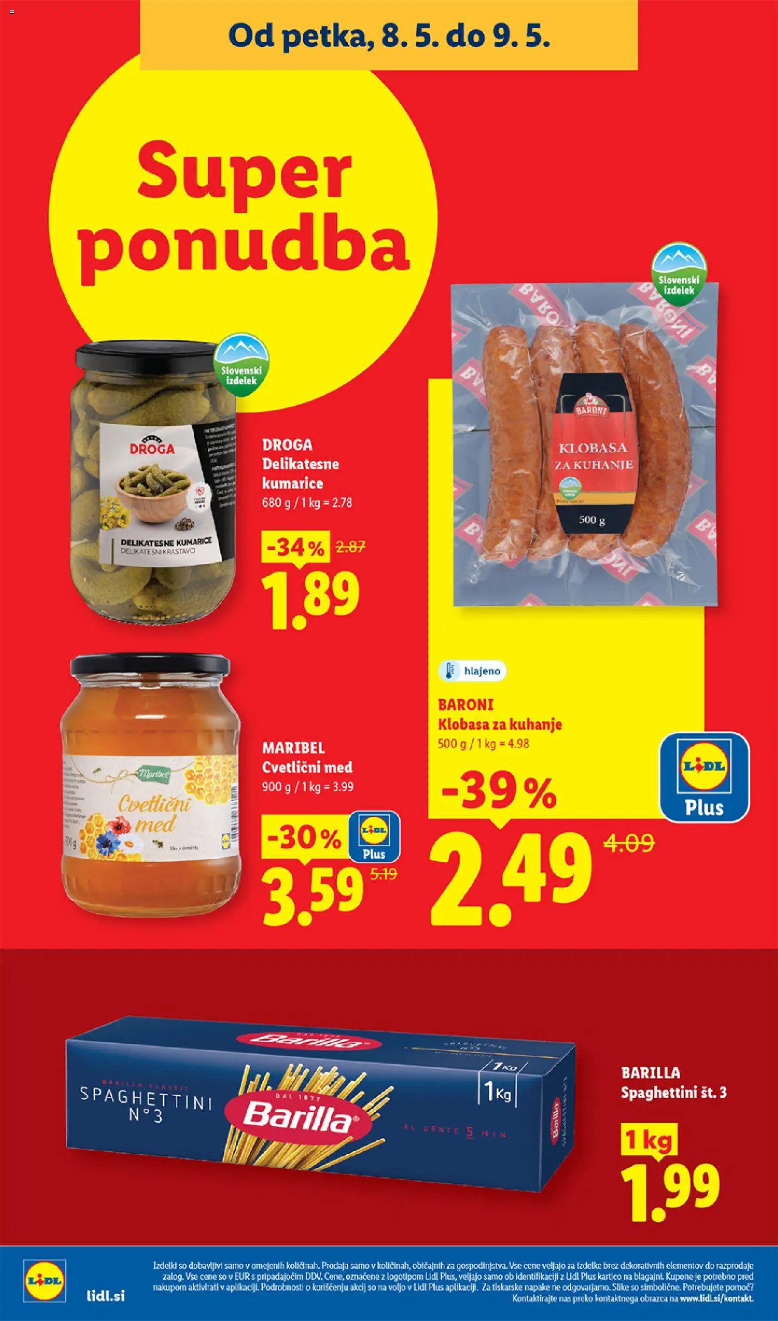 Novi Lidl katalog ponudbe – veljaven od 07.05.2026 | Stran: 40 | Izdelki: Kumarice