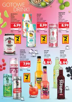 Náhled letáku Kaufland Polsko leták - Barek od 03.09.2026 | Strana: 20 | Produkty: Morgan, Bourbon, Gin, Mojito