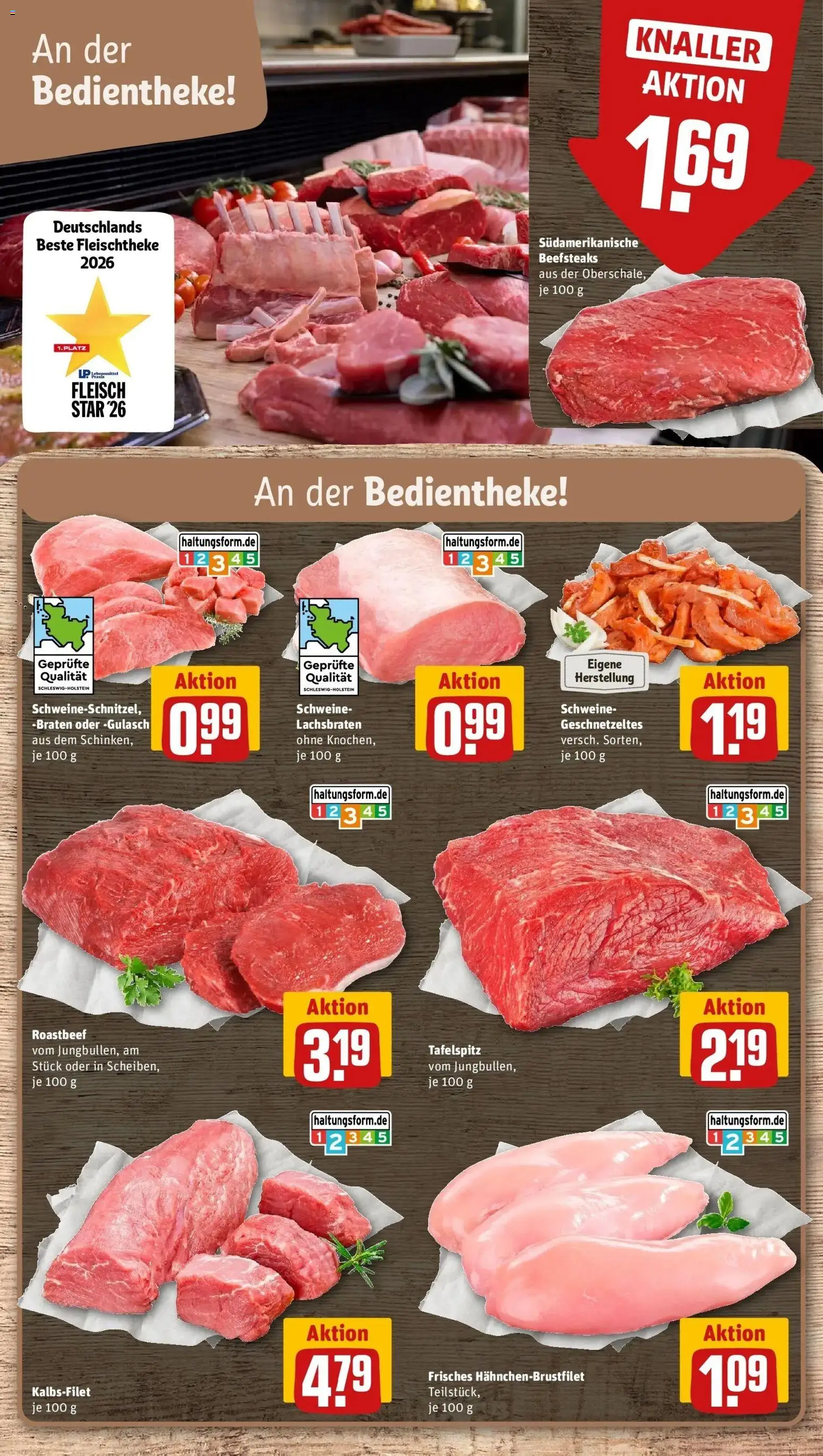 REWE Prospekt ab 05.10.2026 zum Blättern » Angebote | Seite: 10 | Produkte: Tafelspitz, Roastbeef, Gulasch, Fleisch