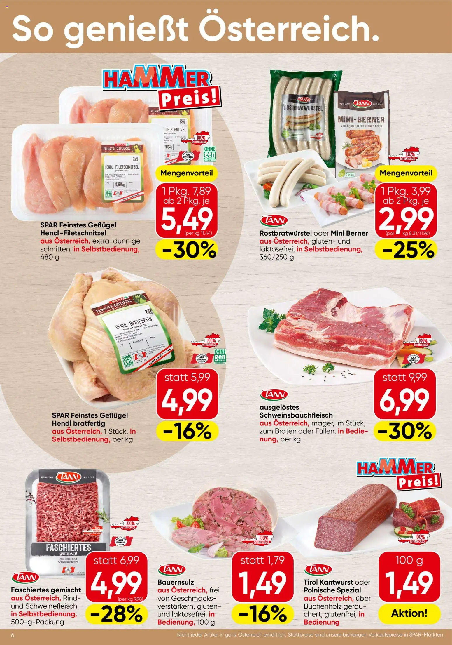 Spar Flugblatt - Oberösterreich gültig ab 28.05.2026 | Seite: 6 | Produkte: Grill, Schweinefleisch