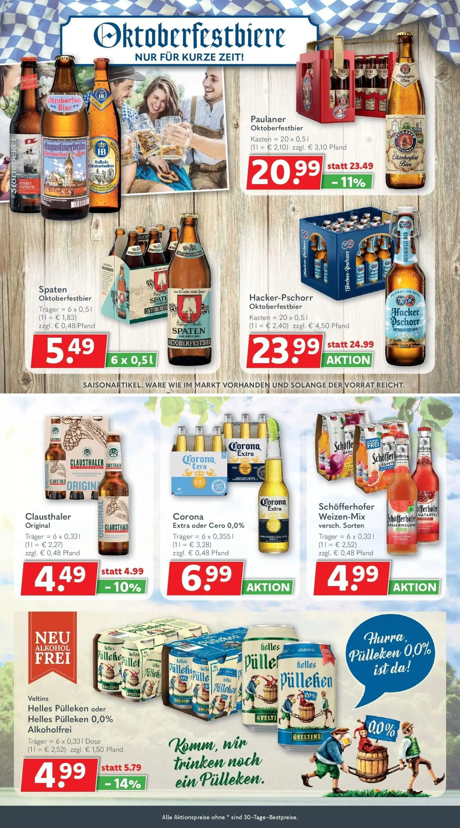 Getränkeland Prospekt Neustrelitz (ab 14.09.2026) zum Blättern | Seite: 4 | Produkte: Helles pulleken, Bier, Paulaner, Veltins