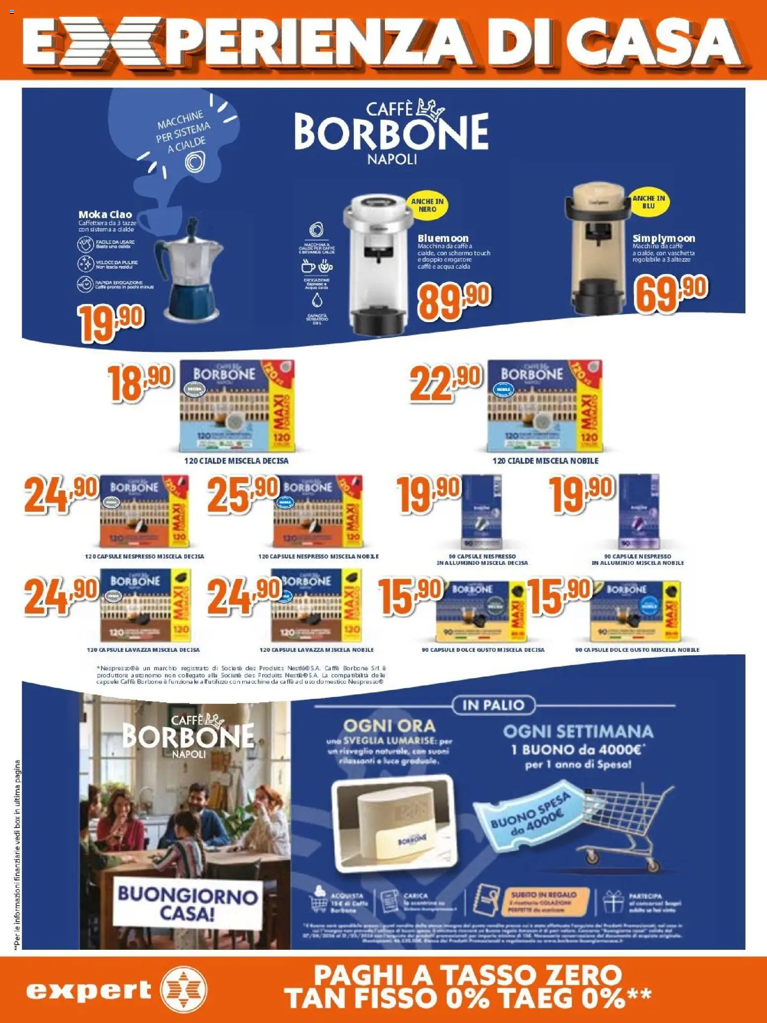 Volantino Expert del 23.04.2026 | Pagina: 12 | Prodotti: Macchina da caffe, Acqua, Sveglia, Lavazza