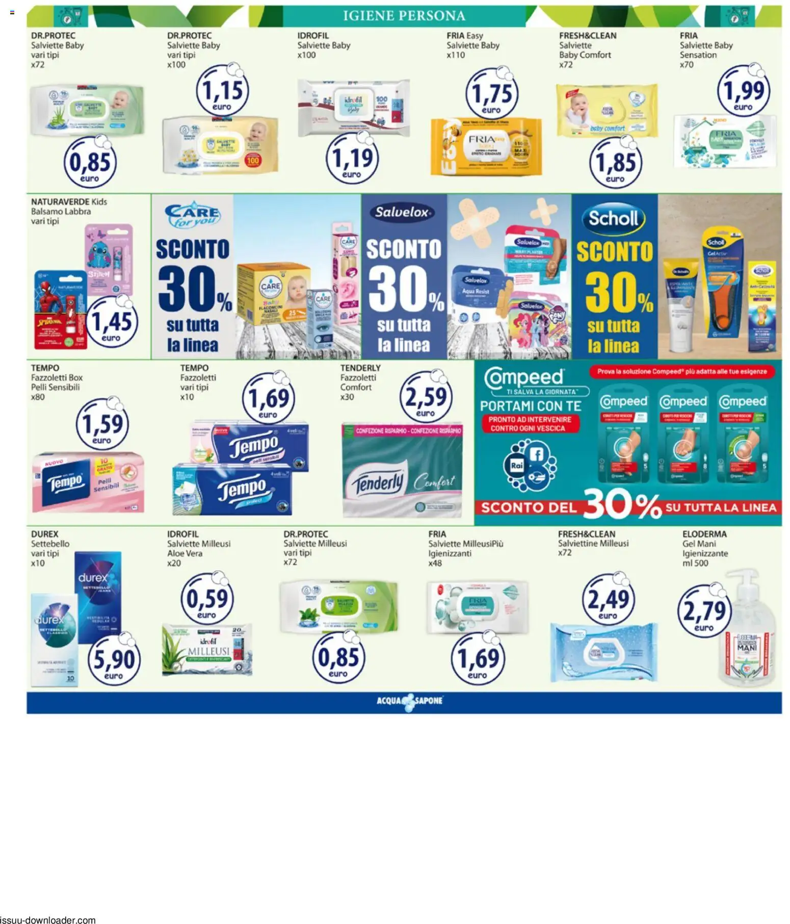 Volantino Acqua e Sapone del 29/06/2026 | Pagina: 10 | Prodotti: Balsamo, Sapone, Fazzoletti, Aloe vera