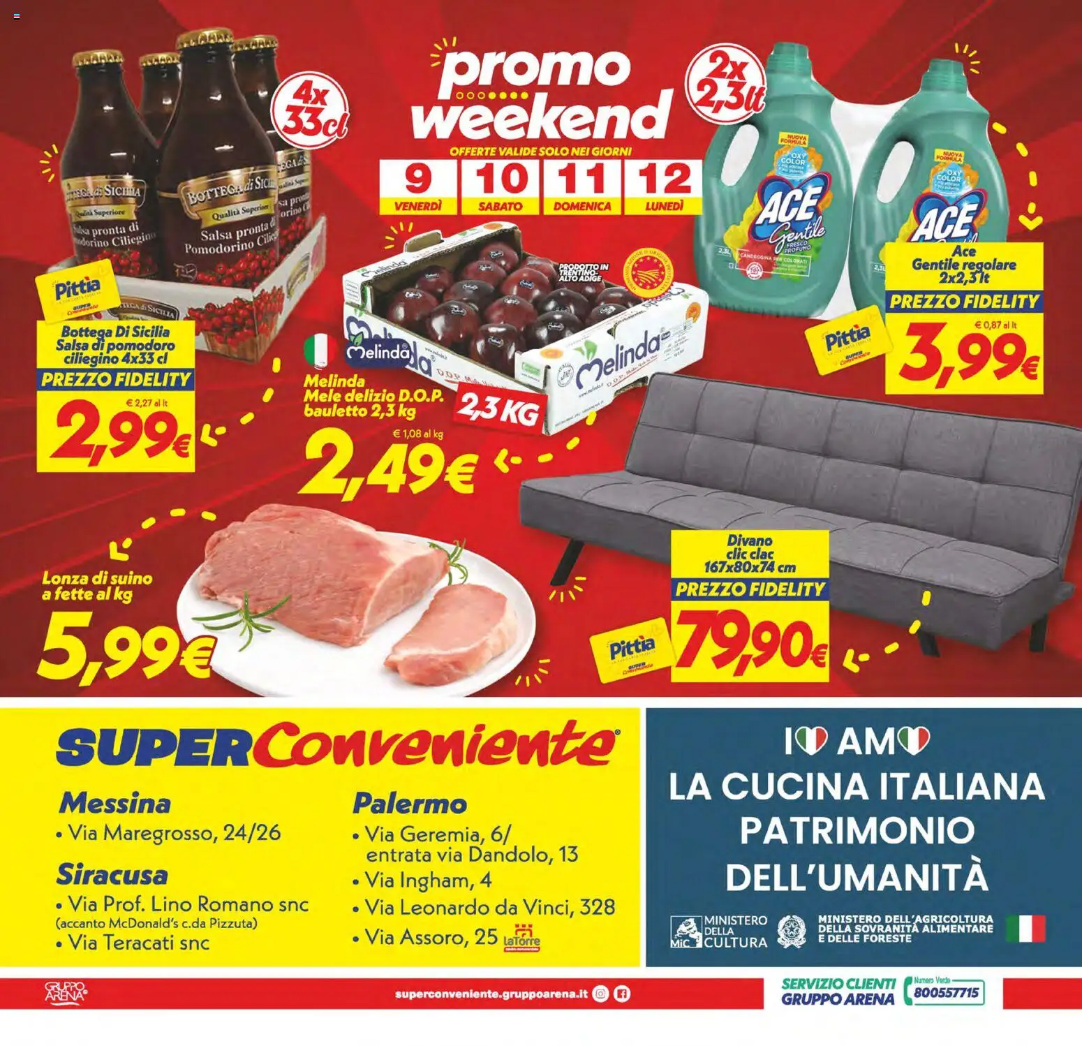 Volantino SuperConveniente del 02/10/2026 | Pagina: 28 | Prodotti: Salsa, Suino, Pomodoro, Profumo