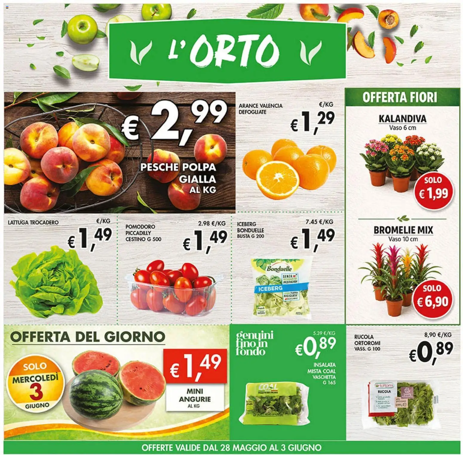 Volantino Coal del 21.05.2026 | Pagina: 5 | Prodotti: Arance, Rucola, Insalata, Cestino