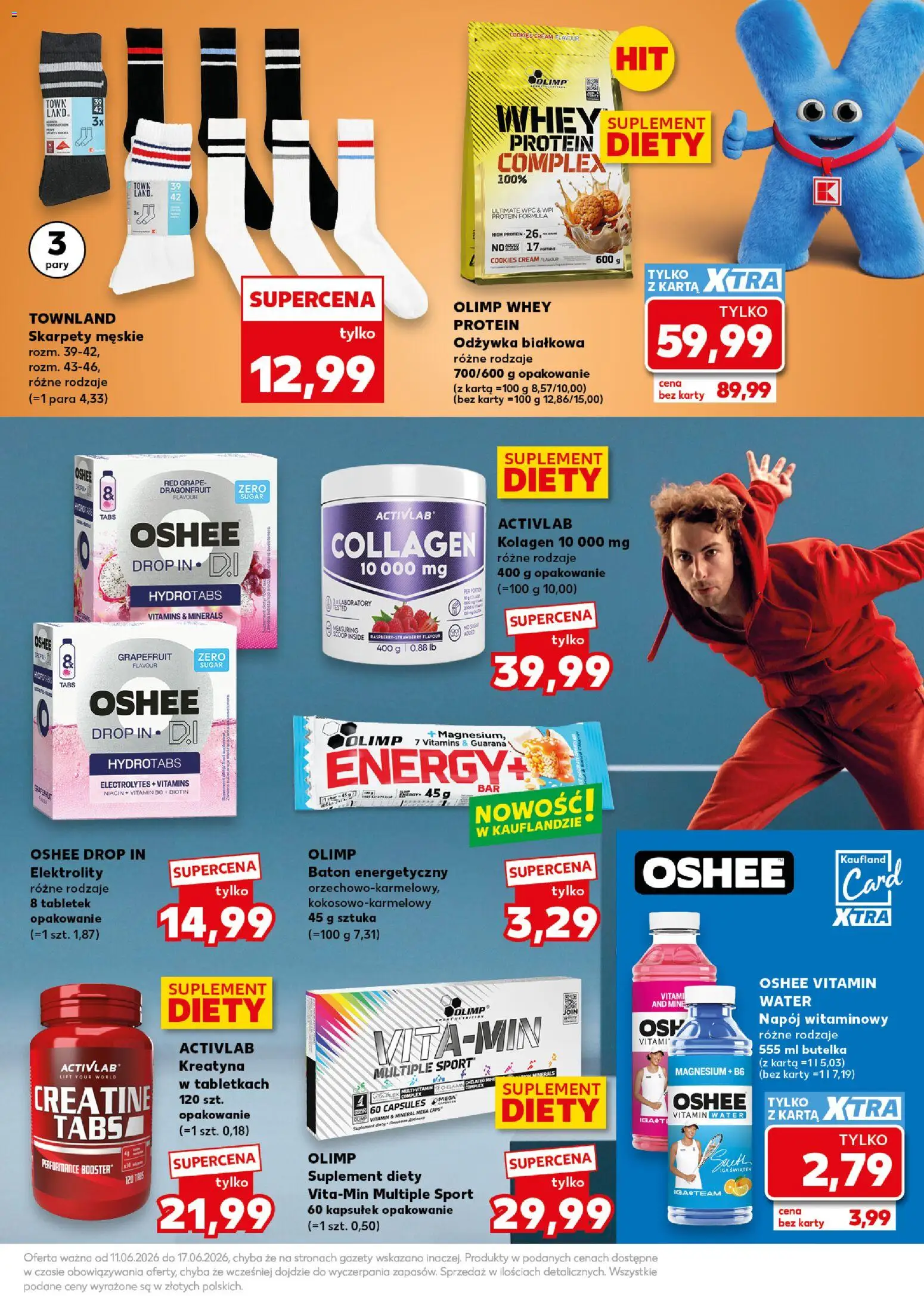 Kaufland Polsko leták - Mocny start od 15.06.2026 | Strana: 23 | Produkty: Cookies, Kolagen, Karty, Protein