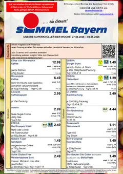 Simmel Bayern ab 27.04.2026 gültig | Seite: 1 | Produkte: Musli, Burger, Pasta, Nudeln