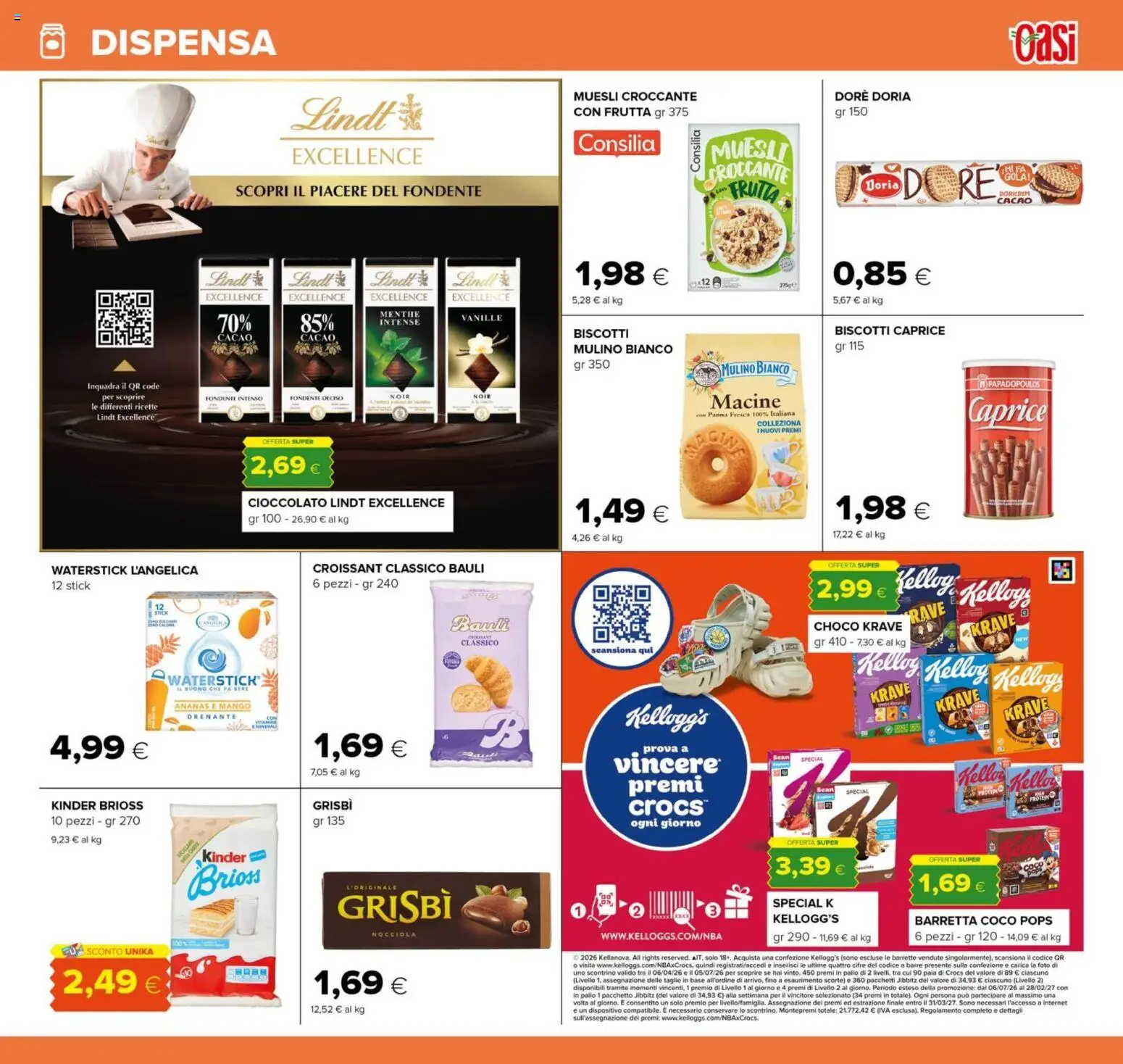 Volantino Oasi del 17/06/2026 | Pagina: 17 | Prodotti: Cioccolato, Panna, Biscotti, Frutta