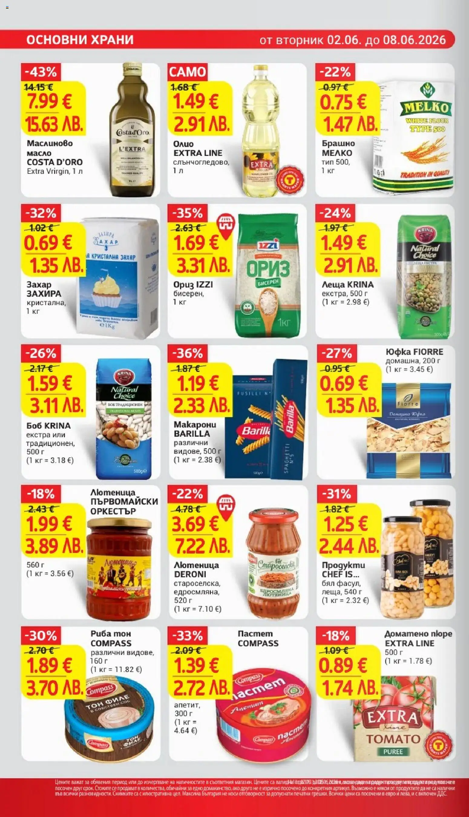 {H1} | Страница: 14 | Продукти: Юфка, Масло, Макарони, Риба тон