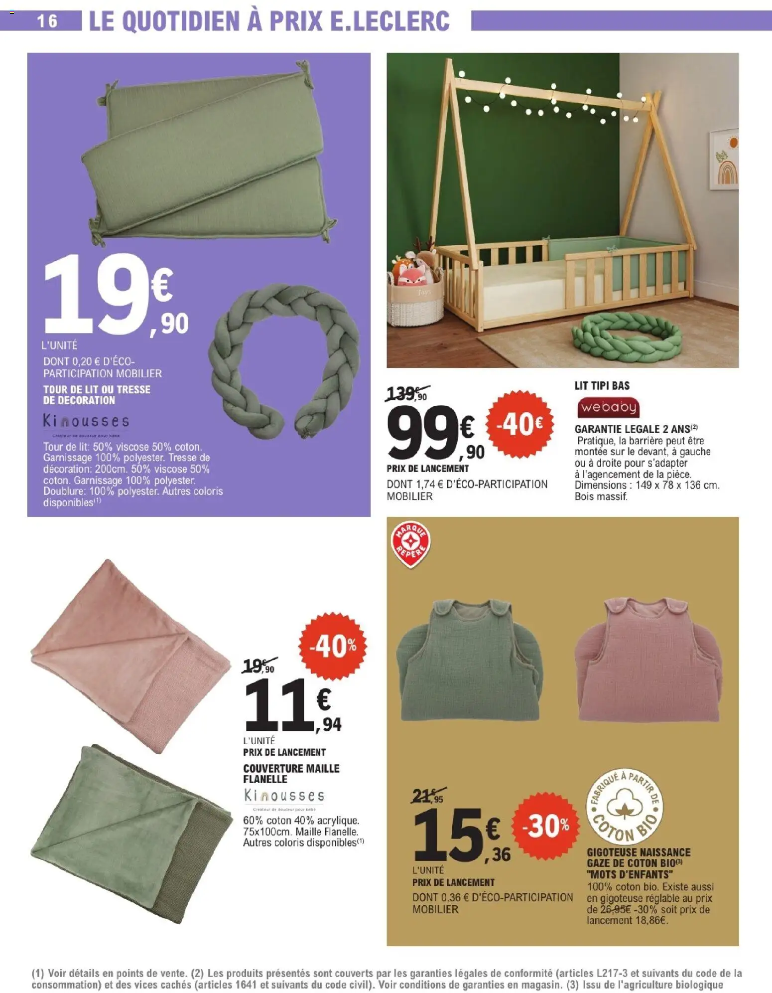 {H1} | Page: 16 | Produits: Coton, Lit, Couverture