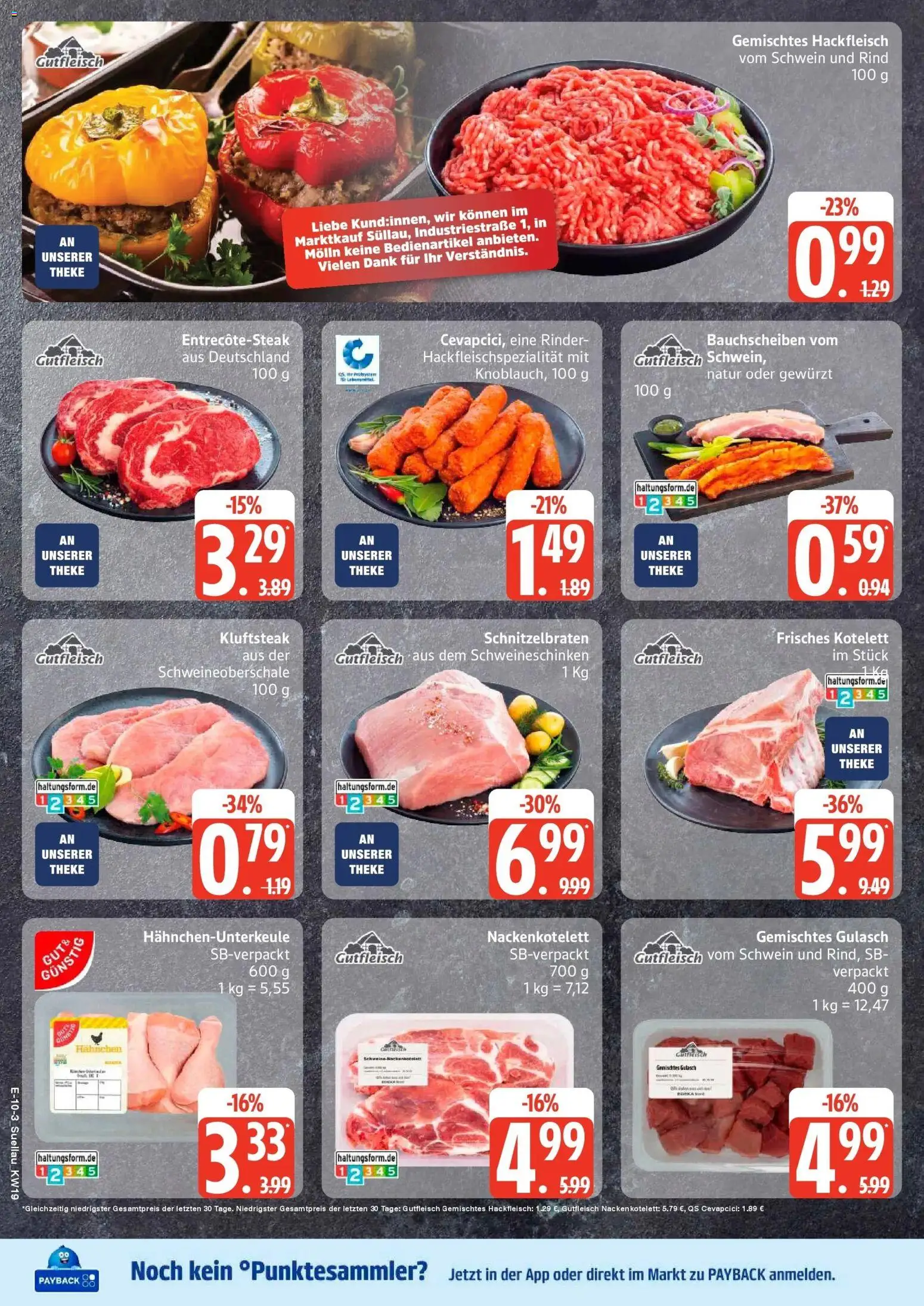 Marktkauf Prospekt Mölln	 – gültig ab 04.05.2026 | Seite: 12 | Produkte: Theke, Cevapcici, Gulasch, Hackfleisch