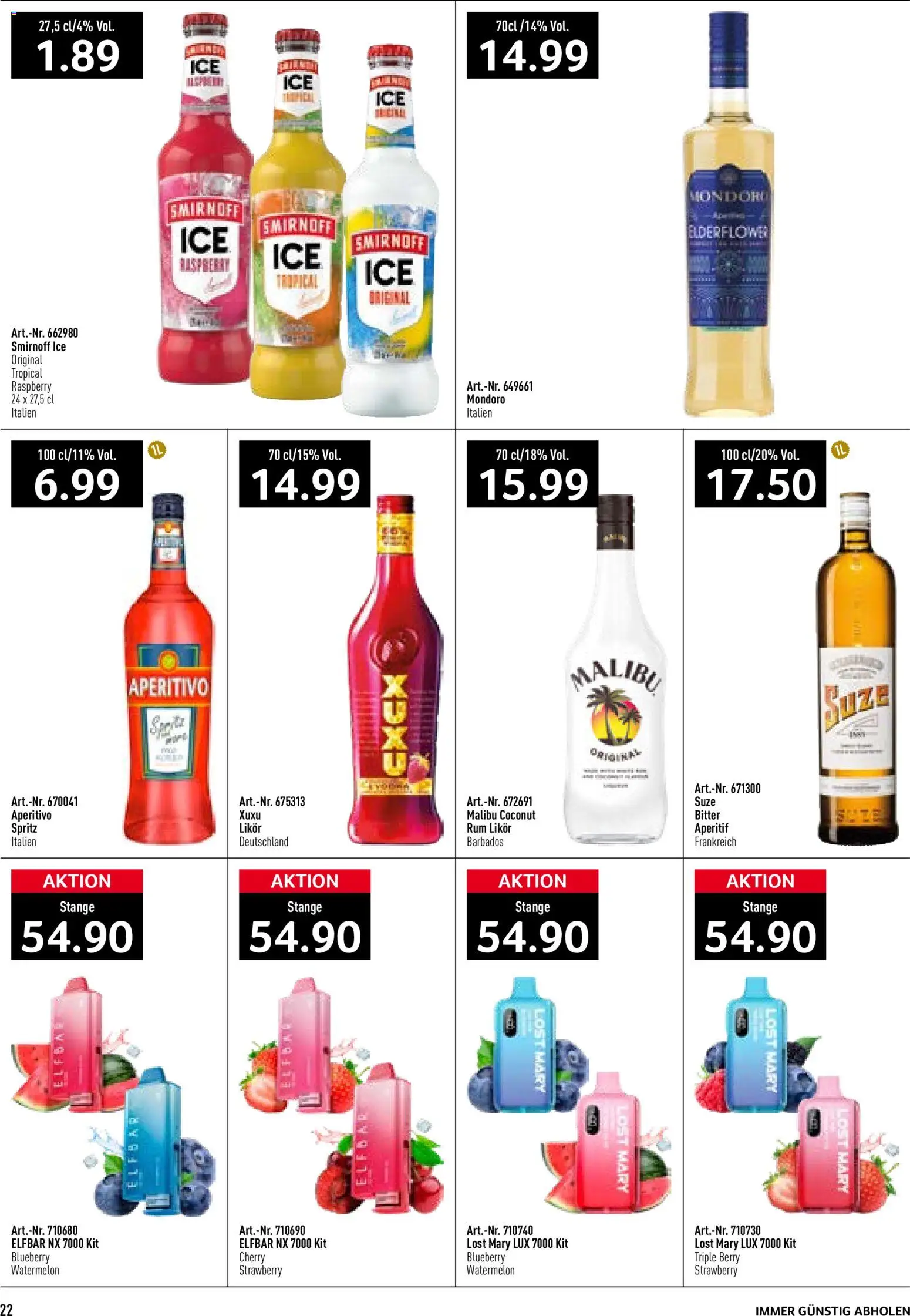 Prodega aktionen Summertime – gültig ab 15.06.2026 | Seite: 22 | Produkte: Likör