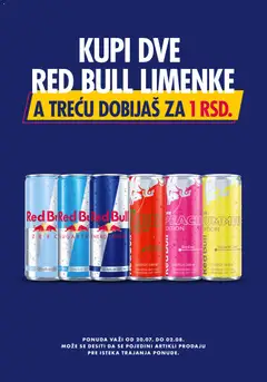 Univerexport katalog Treća Red Bull limenka za dinar - pregled Univerexport kataloga - važi od 20.07.2026