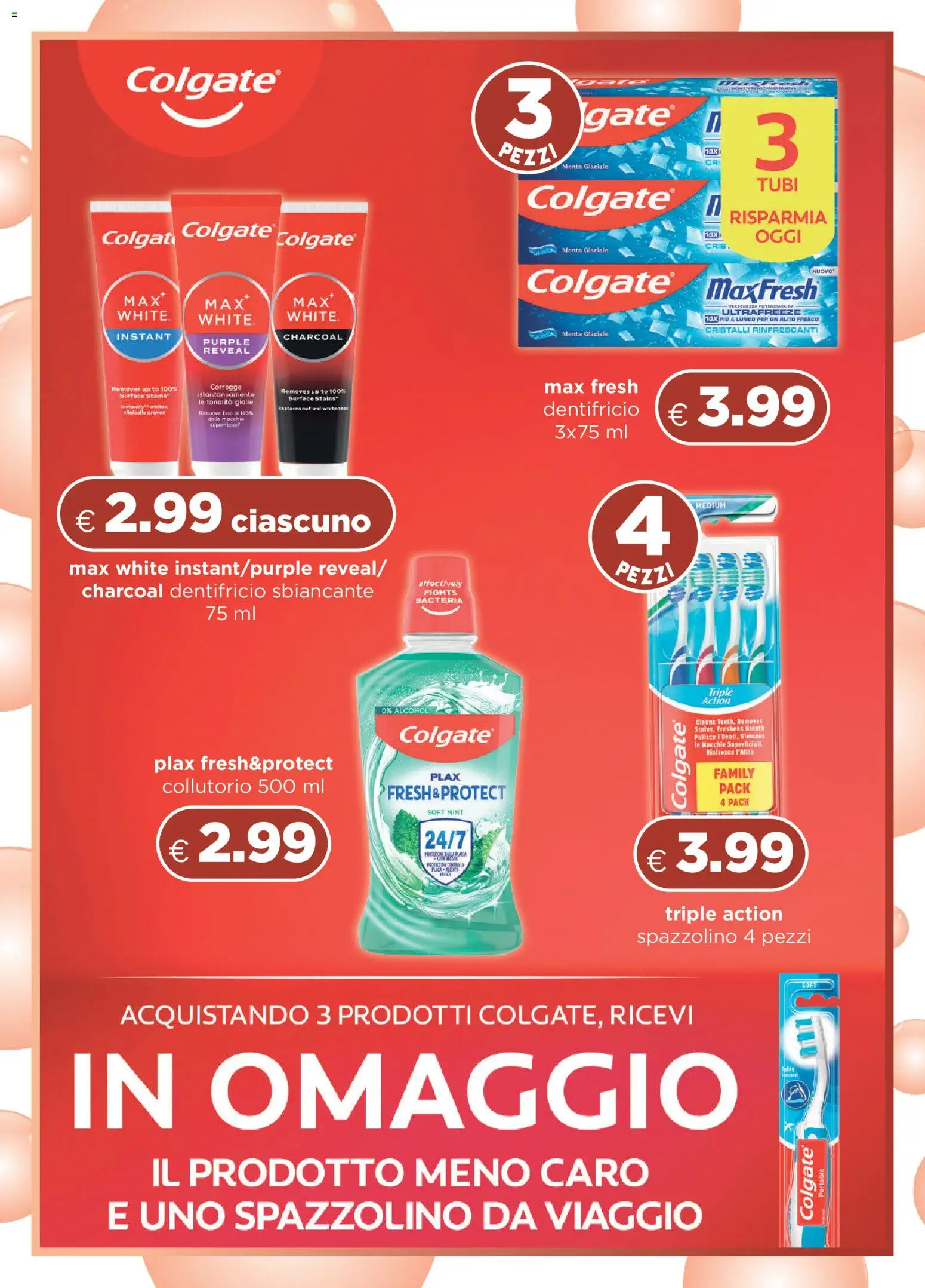 Volantino Acqua e Sapone del 05.04.2026 | Pagina: 10 | Prodotti: Dentifricio, Spazzolino, Collutorio, Menta