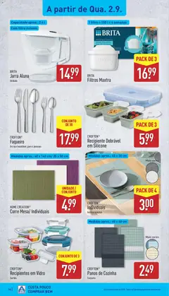 Pré-visualização Aldi folheto válido de 31/08/2026 | Página: 16 | Produtos: Agua, Filtro de água, Panos de cozinha, Jarra