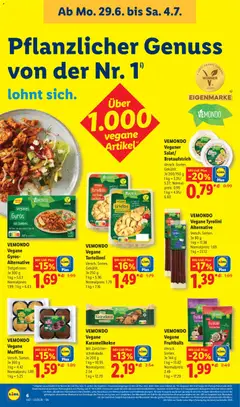 Náhled letáku Lidl Německo leták od 29.06.2026 | Strana: 26 | Produkty: Vegan, Coleslaw, Gyros