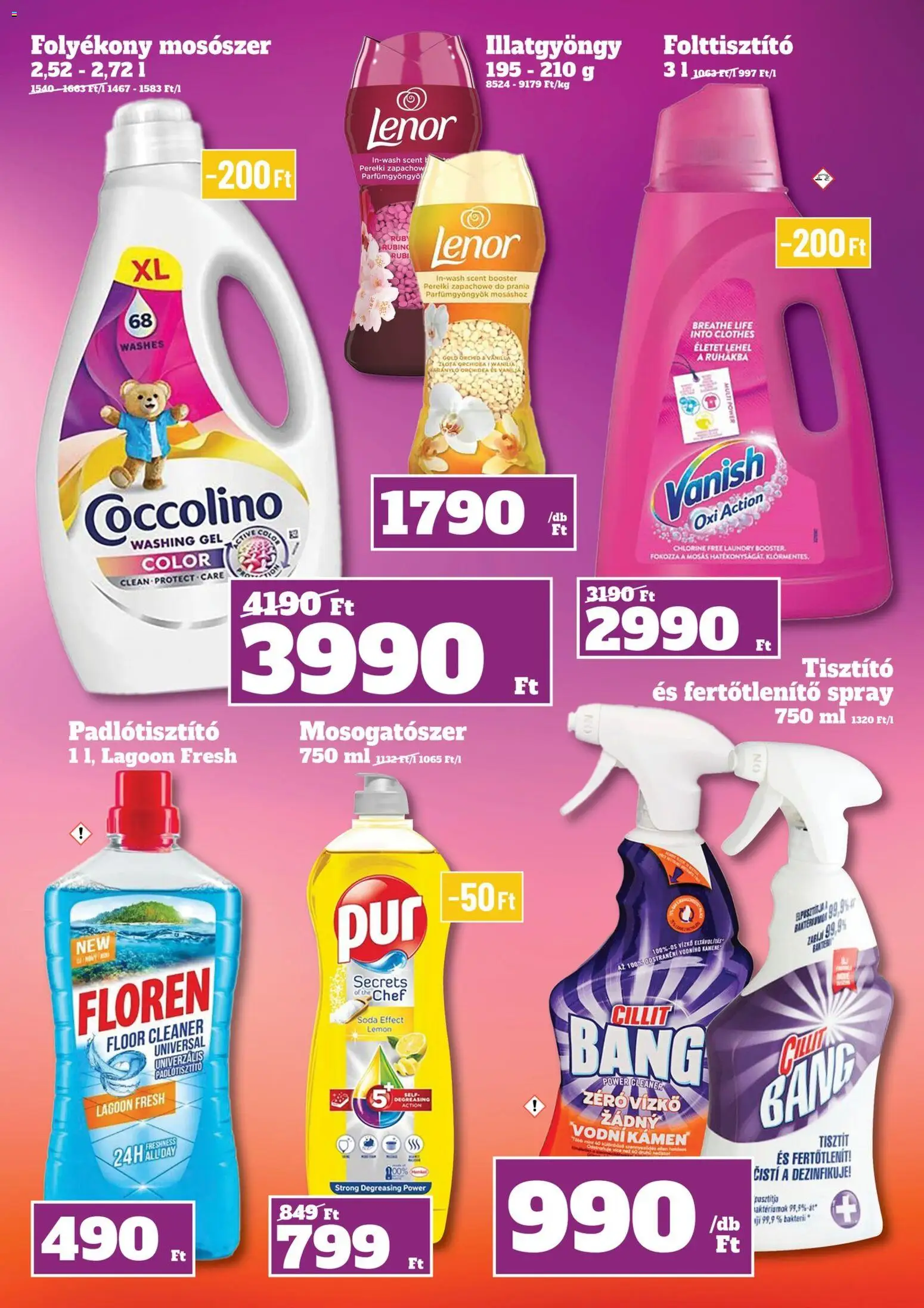 Family Diszkont akciós ujság - amely érvényes a következő dátumtól: 28.05.2026 | Oldal: 25 | Termékek: Coccolino, Orchidea, Folyékony mosószer, Mosogatószer