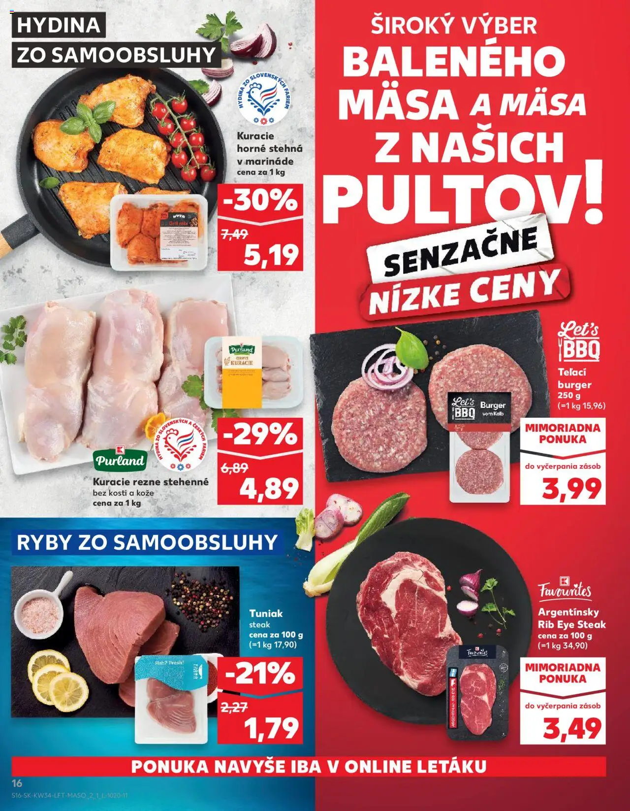 Nové Kaufland akcie – leták je platný od 21.08.2025 | Strana: 16 | Produkty: Gril, Kuracie rezne, Steak