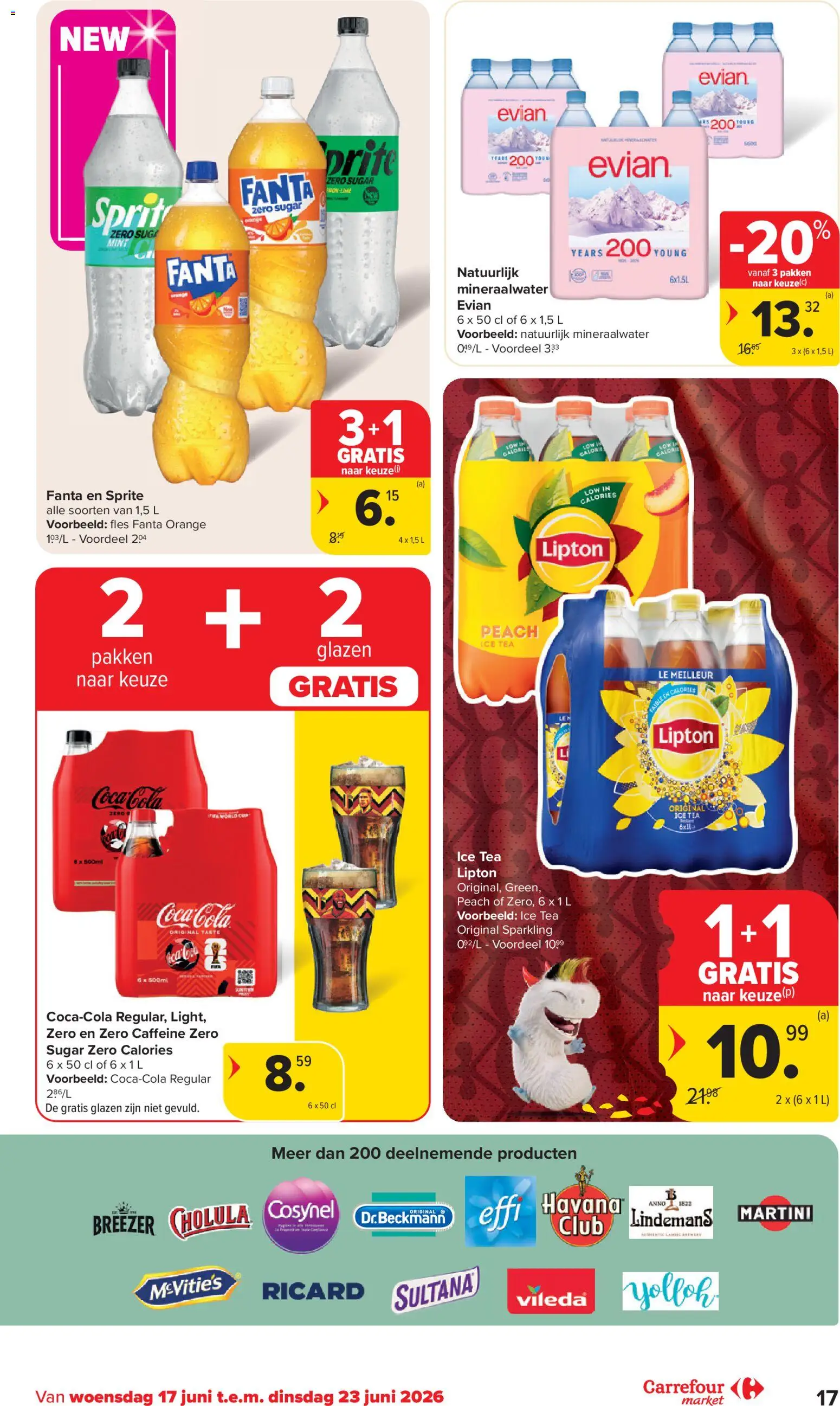 {H1} | Pagina: 17 | Producten: Fles, Fanta, Sprite, Mineraalwater