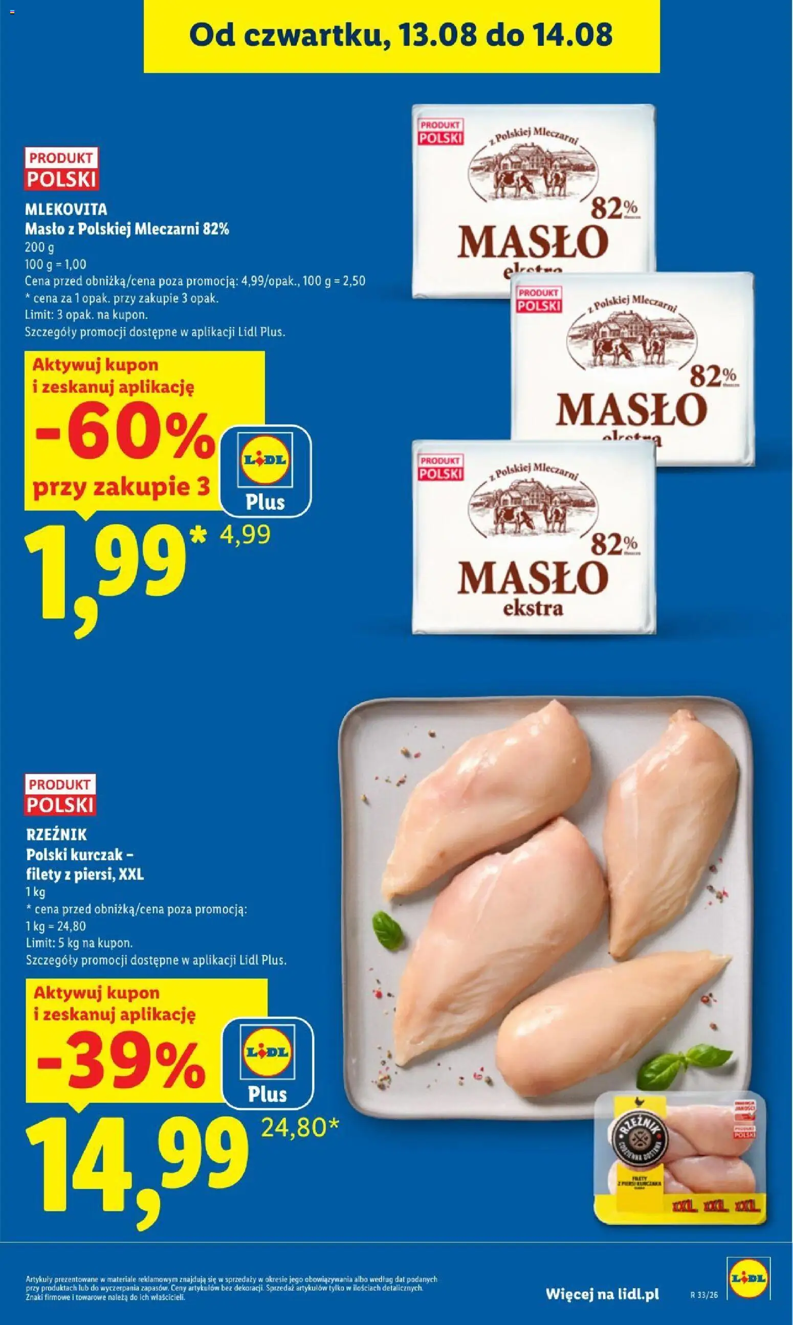 Lidl gazetka od 12.08.2026 | Strona: 9 | Produkty: Kurczak, Masło