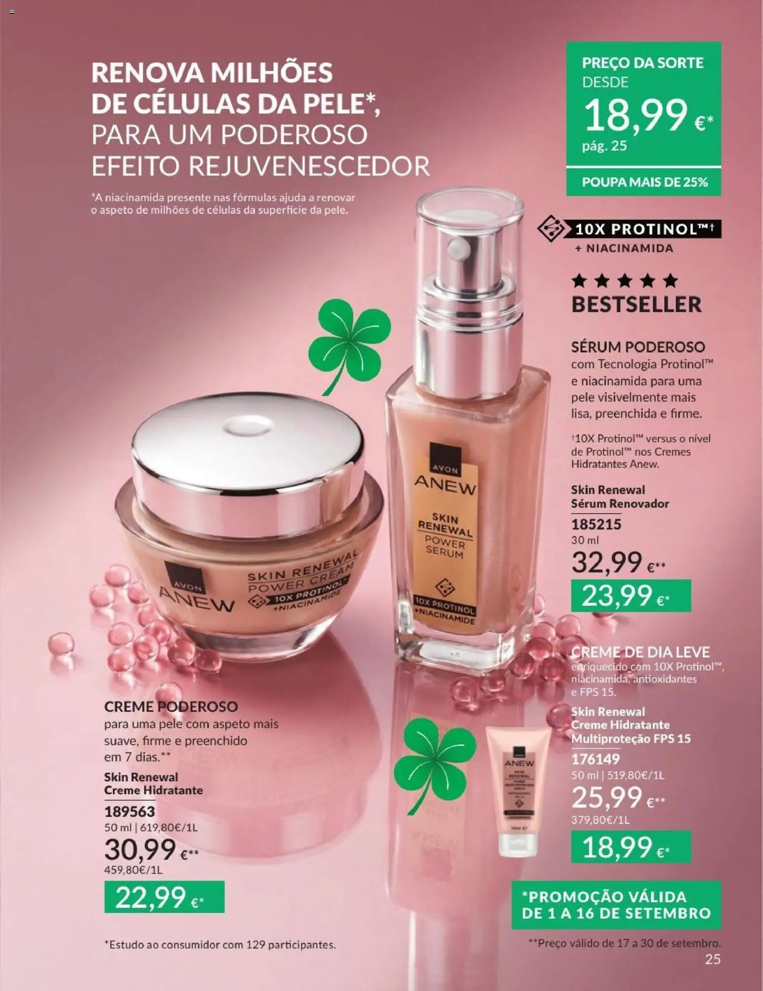Catálogo Avon Campanha 9 │ válido de 01/09/2026 | Página: 25 | Produtos: Creme hidratante, Sérum, Creme