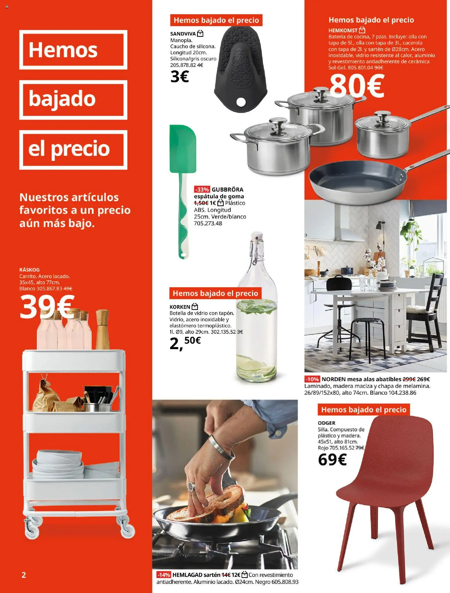 IKEA - Hemos bajado el precio │ válido desde el 01.04.2026 | Página: 2 | Productos: Mesa, Batería