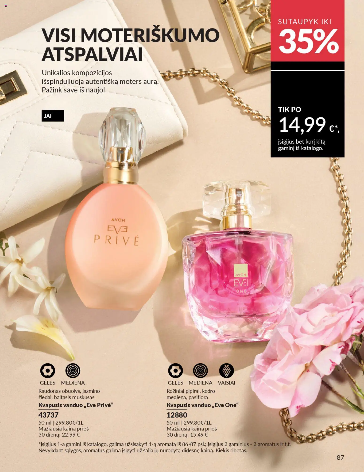 AVON akcijos nuo 2026.04.01 | Puslapis: 87 | Prekių: Kvapusis vanduo, Vanduo