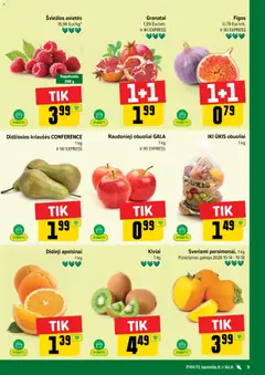 IKI leidinys galioja nuo 2026.10.12 | Puslapis: 9 | Prekių: Obuoliai, Apelsinai, Kiviai, Kriaušės