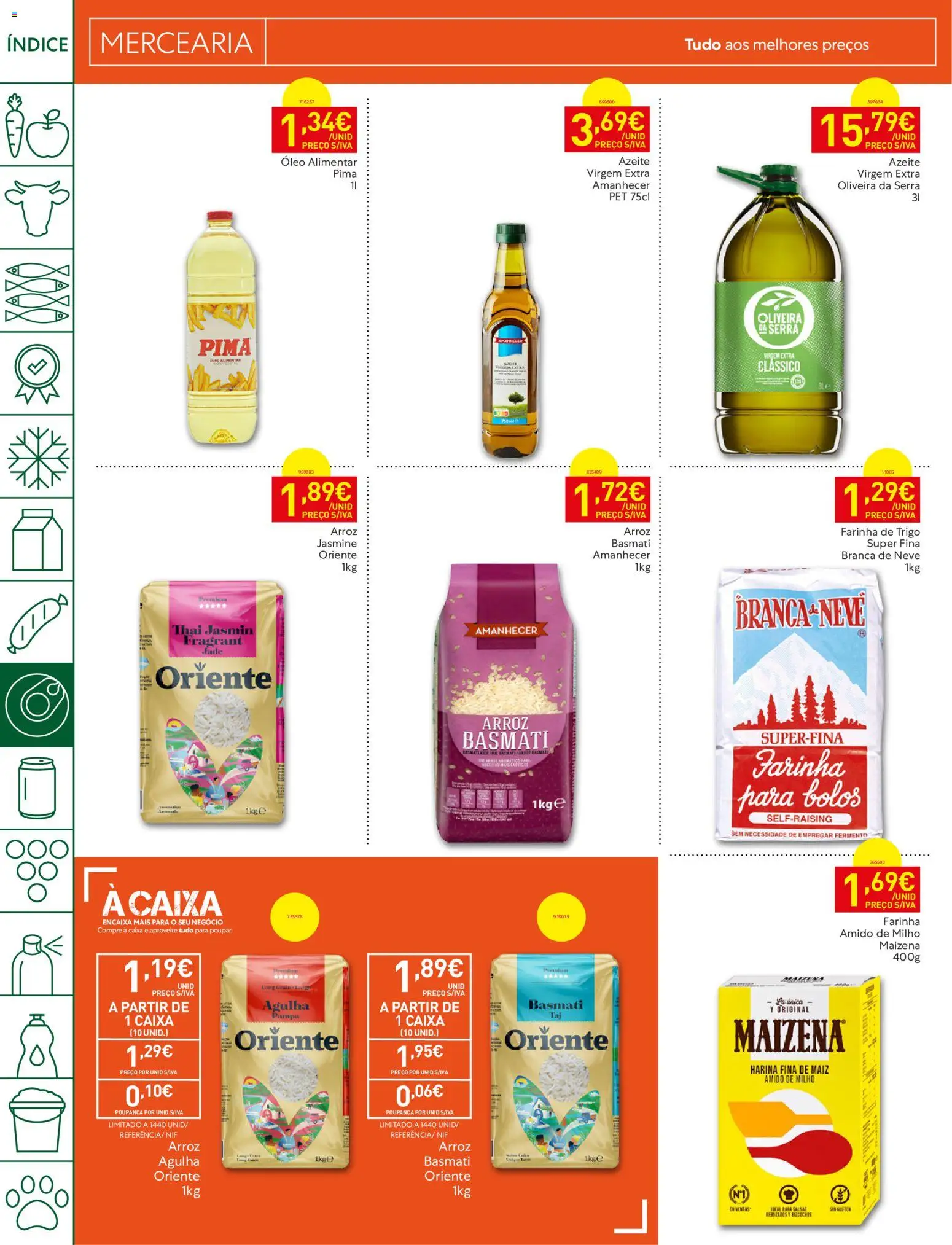 Recheio folheto Madeira │ válido de 11/08/2026 | Página: 14 | Produtos: Farinha de trigo, Arroz basmati, Milho, Farinha