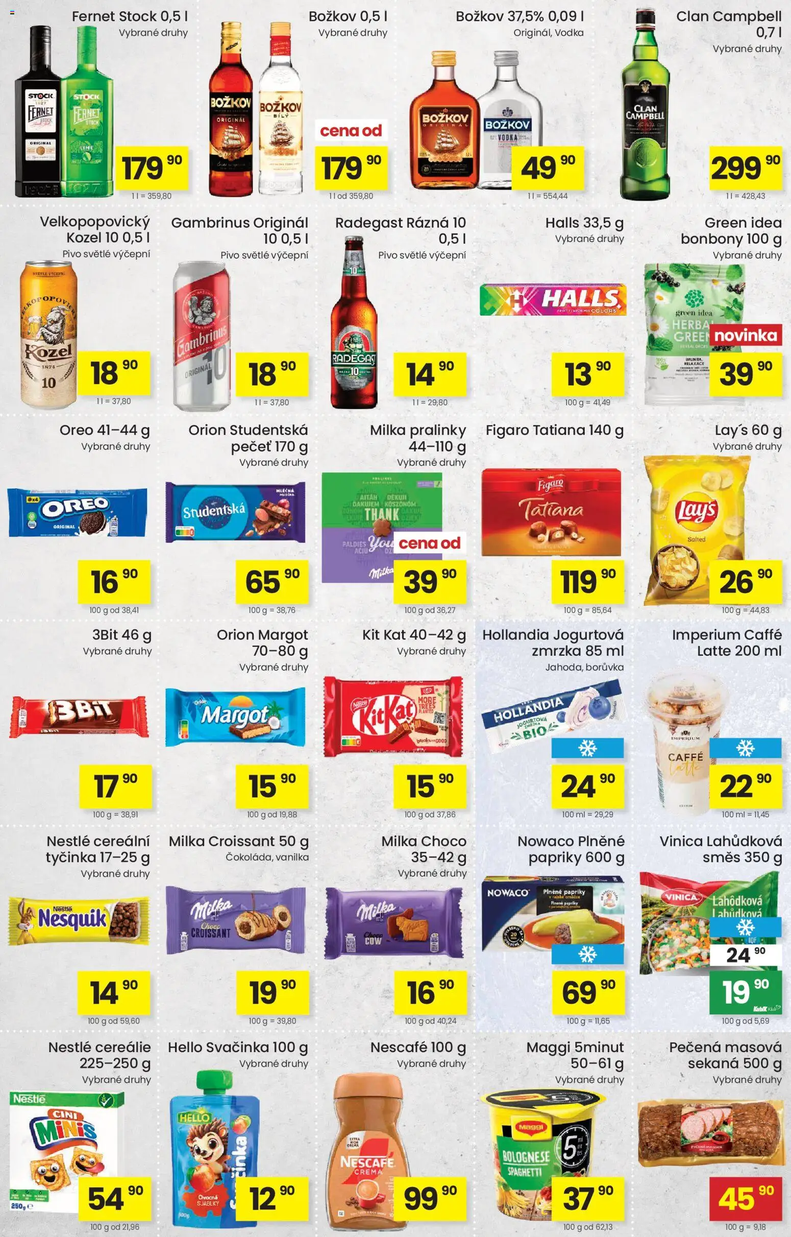 Kubík leták od 12.05.2026 | Strana: 3 | Produkty: Milka, Radegast Rázna 10, Božkov, Gambrinus