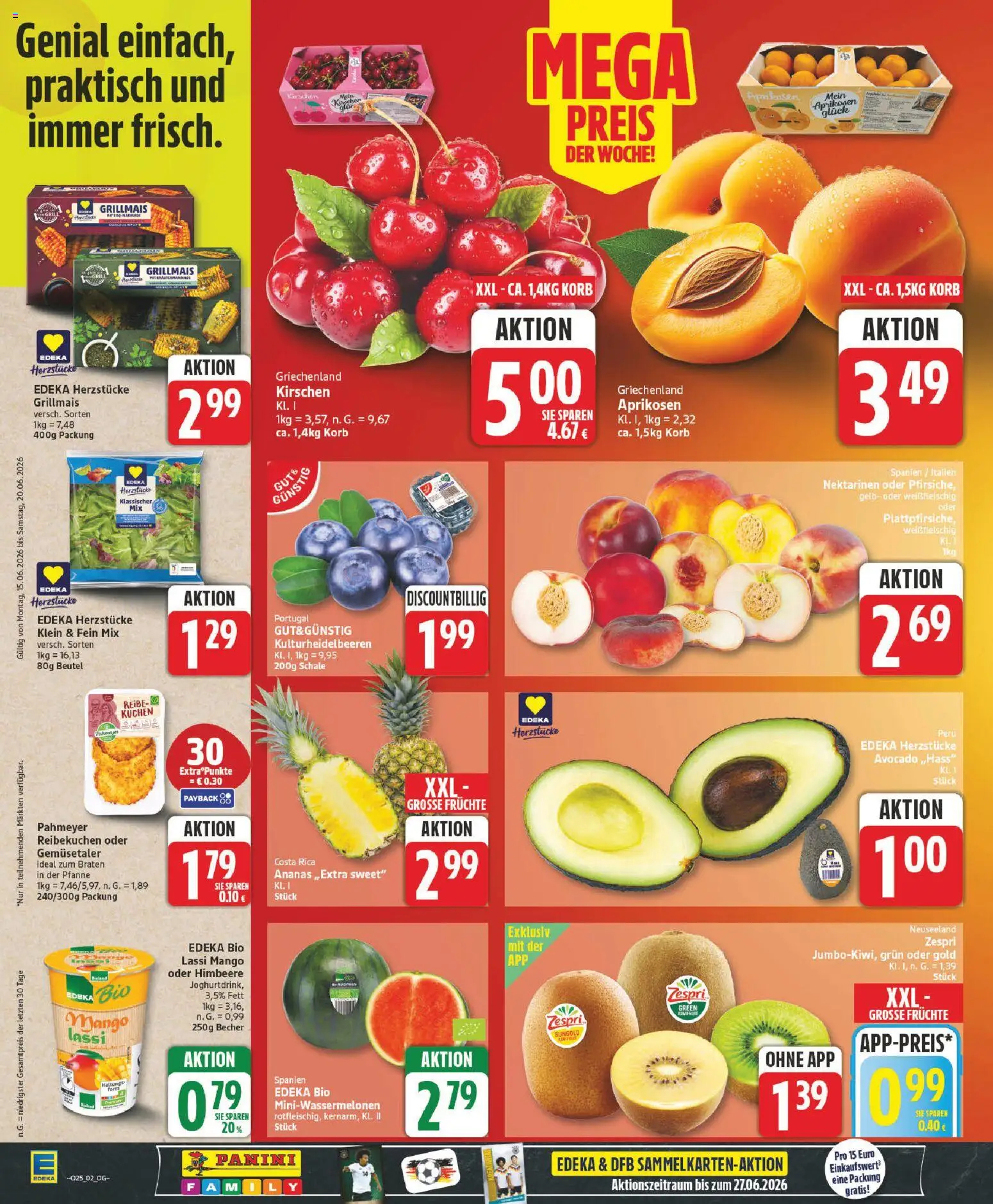 Elli Markt Prospekt Rietberg – gültig ab 15.06.2026 | Seite: 2 | Produkte: Nektarinen, Kirschen, Avocado, Himbeere