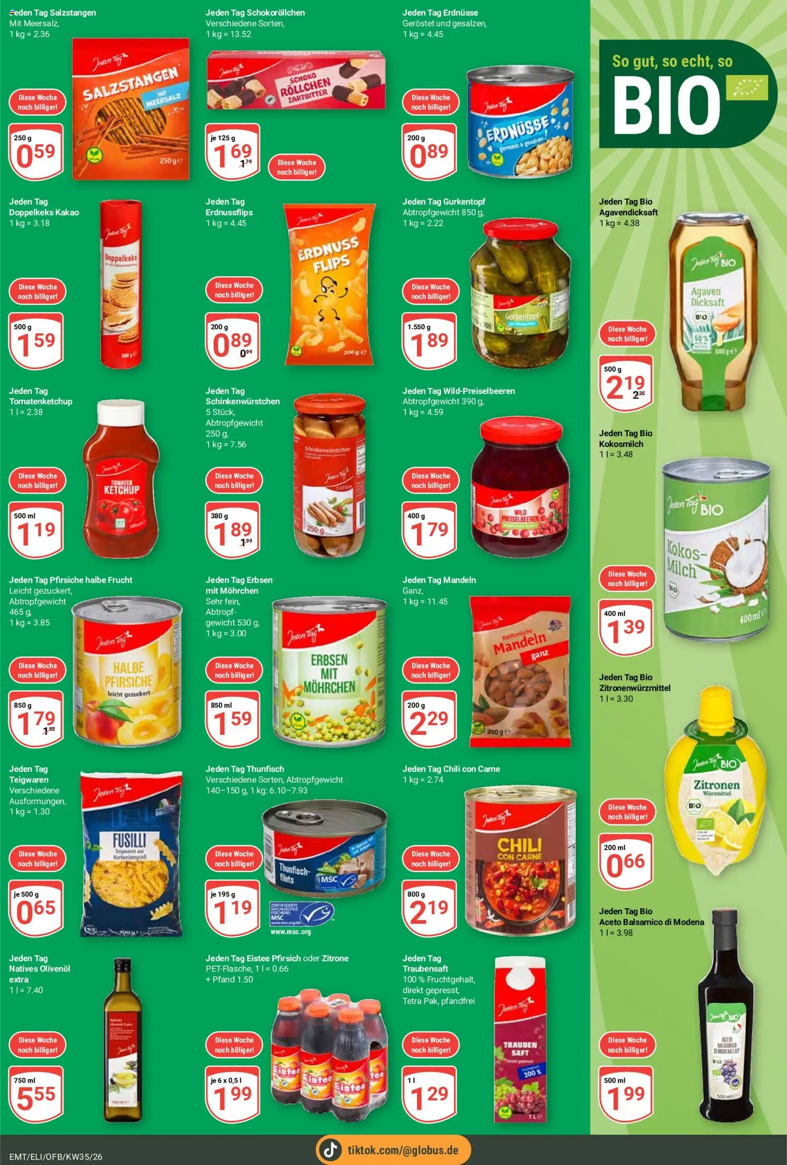 Globus Prospekt Erfurt – gültig ab 24.08.2026 | Seite: 13 | Produkte: Gewicht, Erdnüsse, Thunfisch, Erbsen
