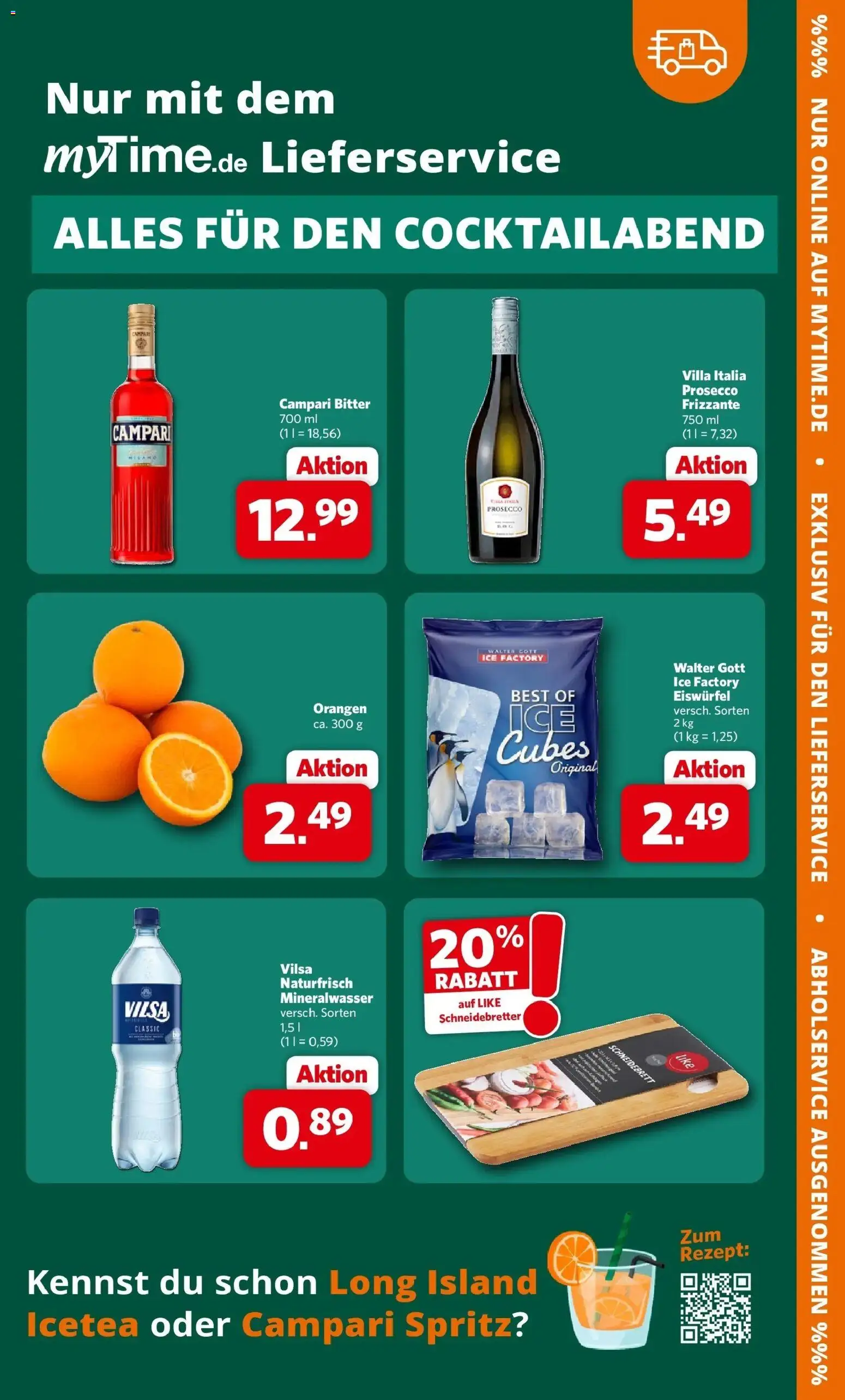 Famila Nordwest Wochenangebote (ab 24.08.2026) zum Blättern | Seite: 43 | Produkte: Campari, Orangen, Mineralwasser, Prosecco